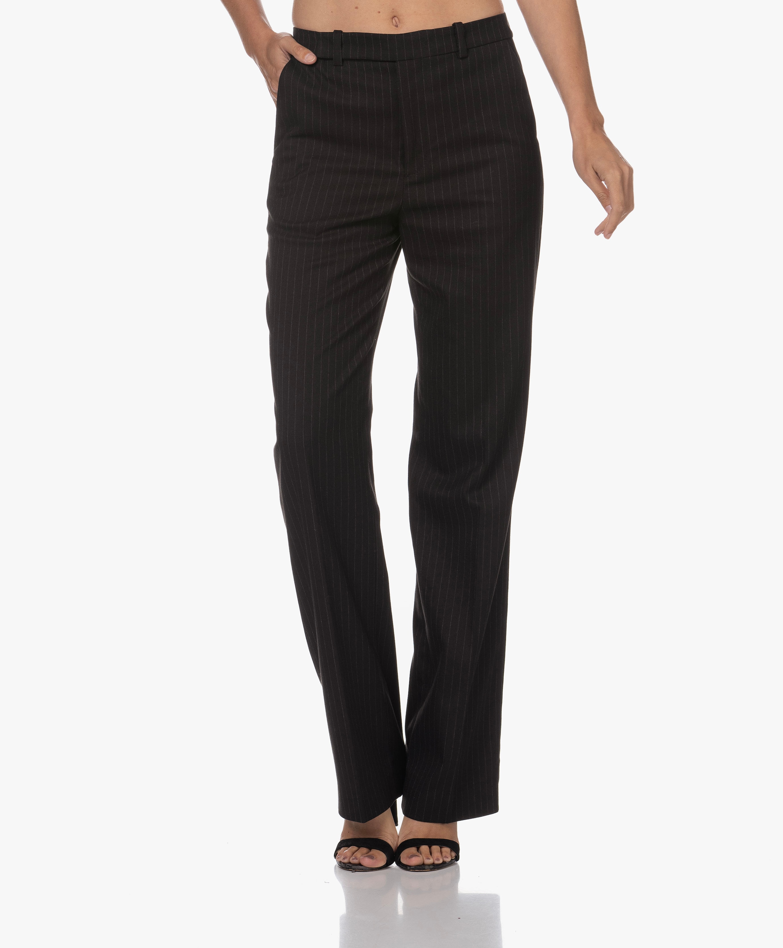 Mean Rechte Krijtstreep Pantalon