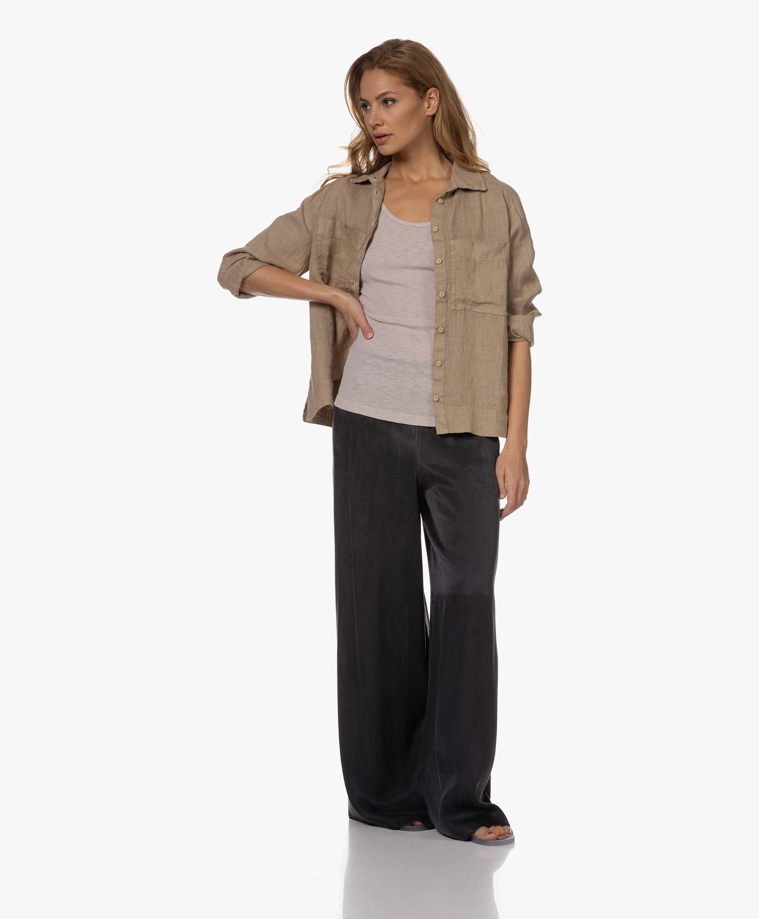 Linnen Overhemd Blouse