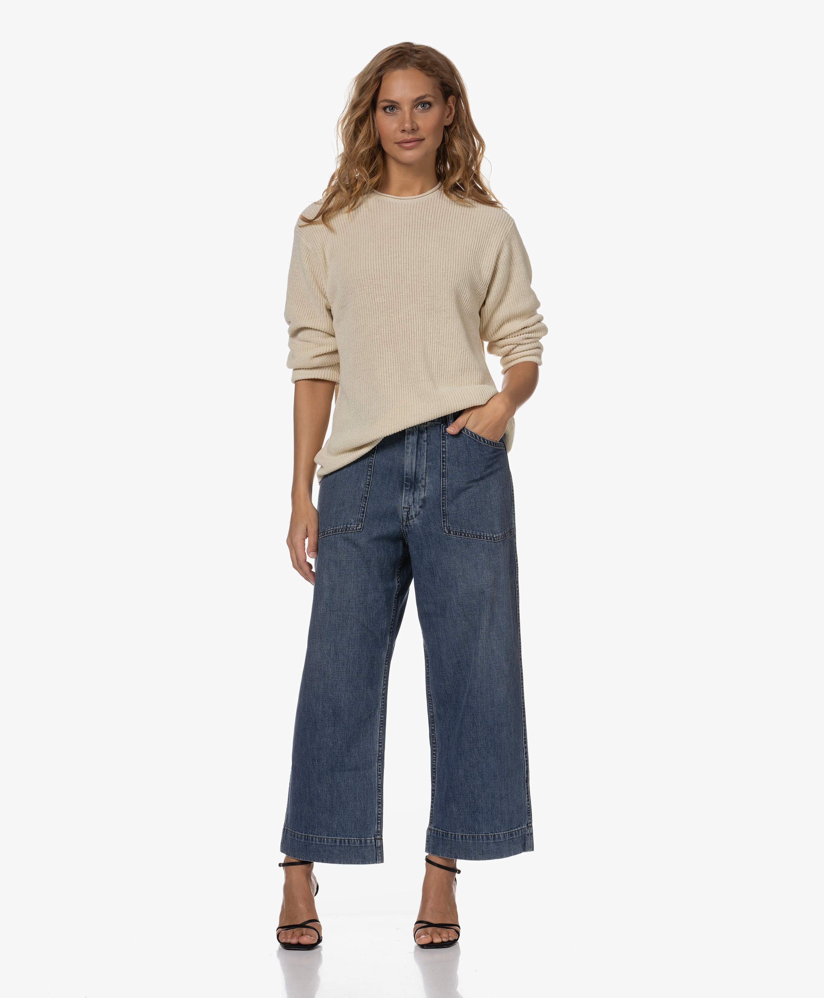 Linenblend Knitted Sweater