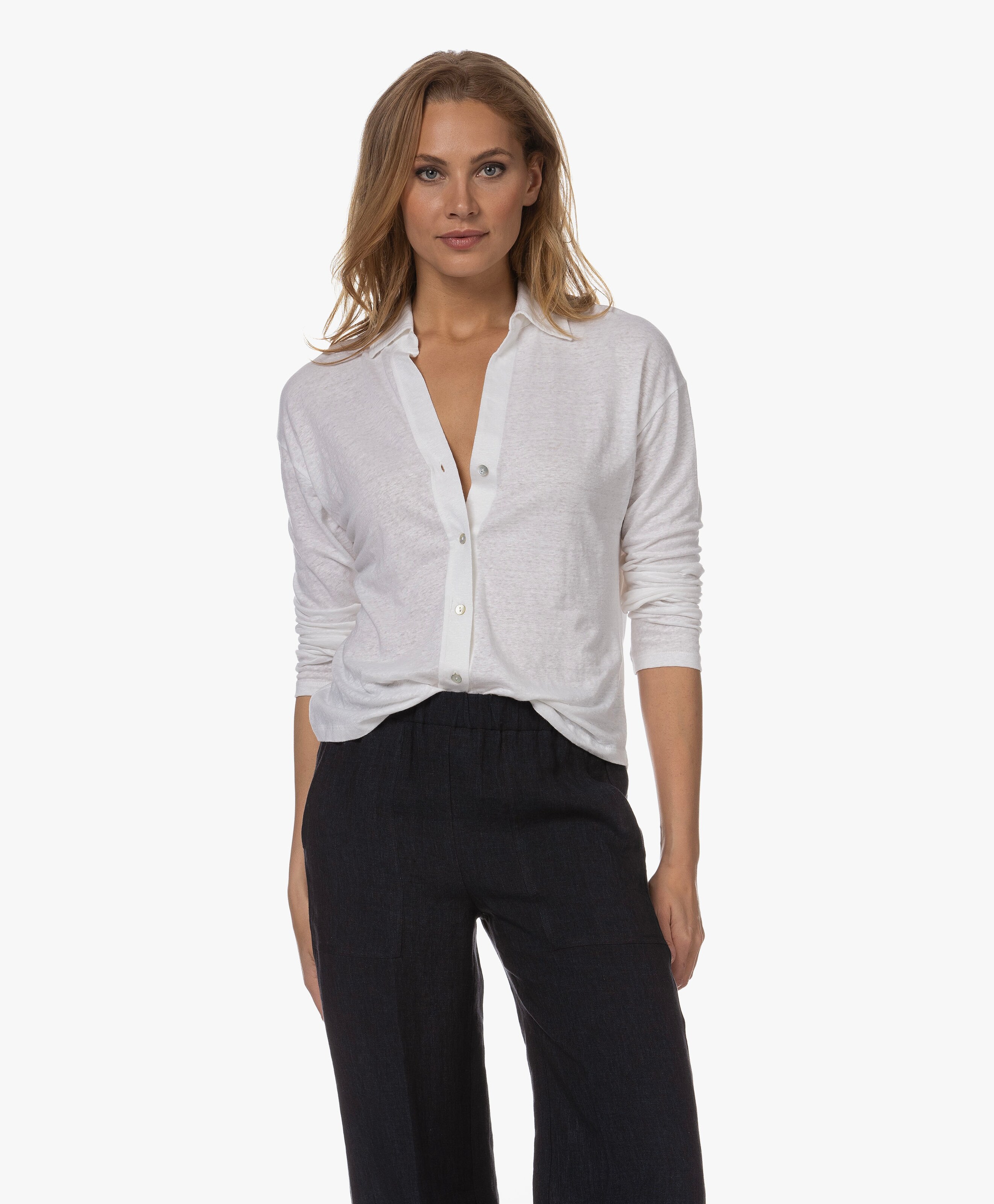 Linnenmix Jersey Blouse