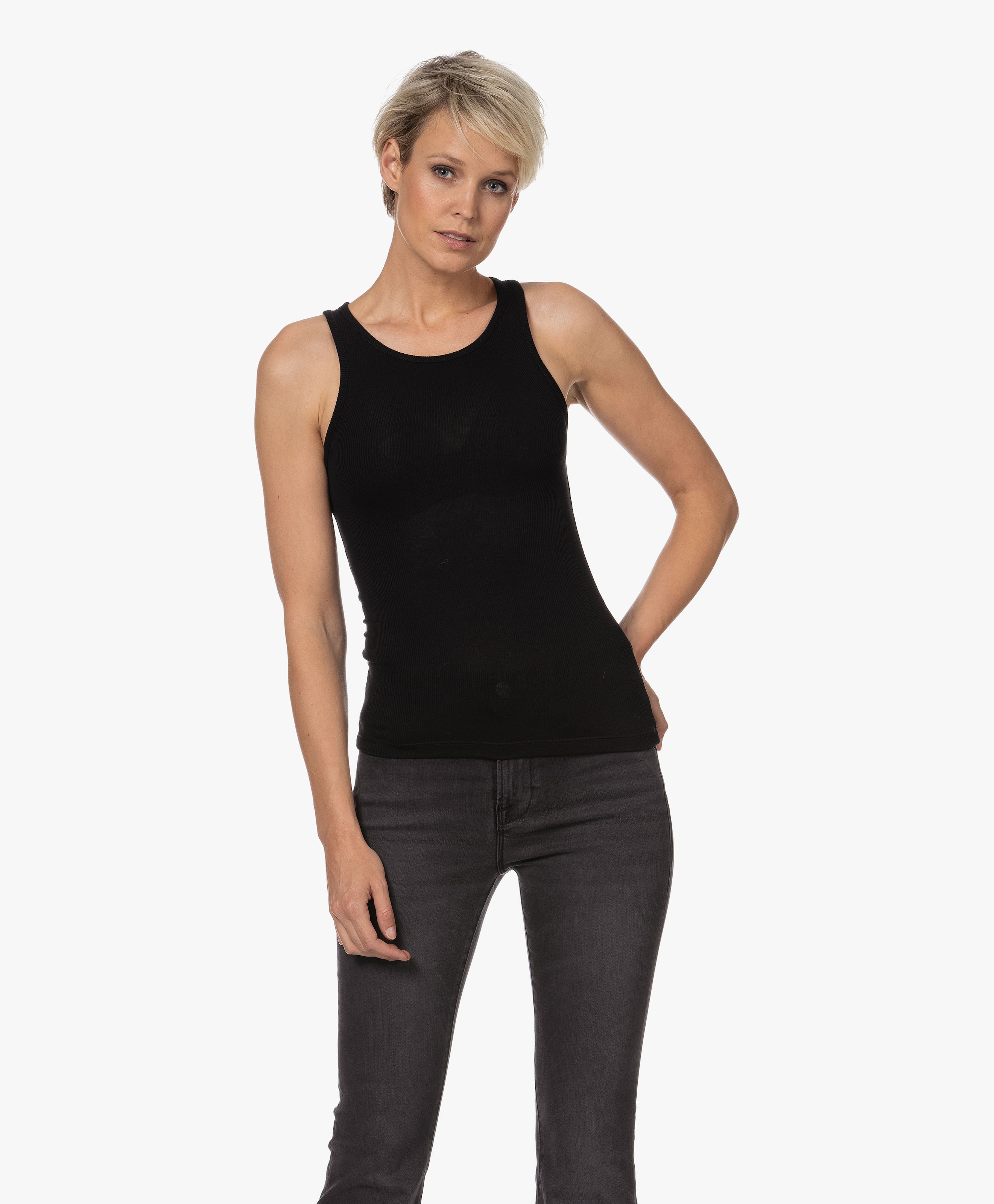 Fabric Viscose Racerback Tanktop