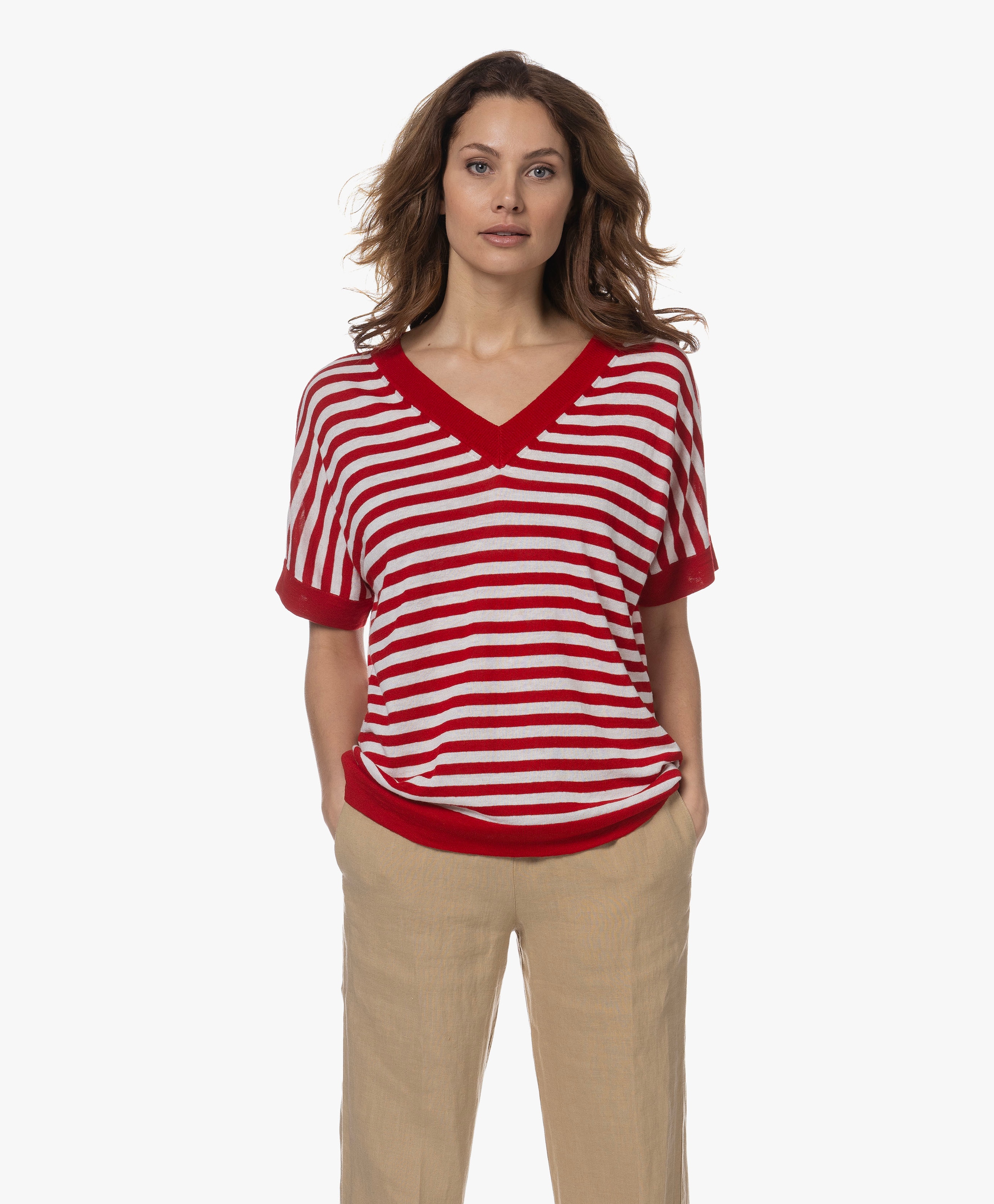 Esther Two-tone Linnen en Viscose Trui