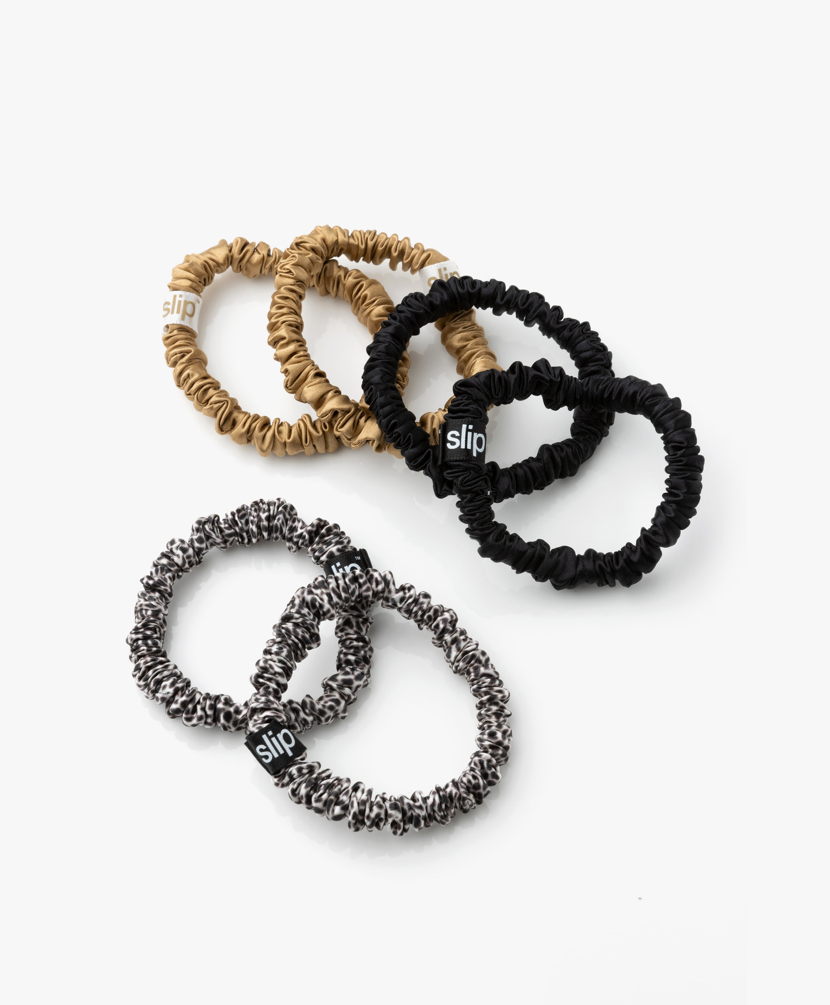 6-pack Skinnies Zijden Scrunchies