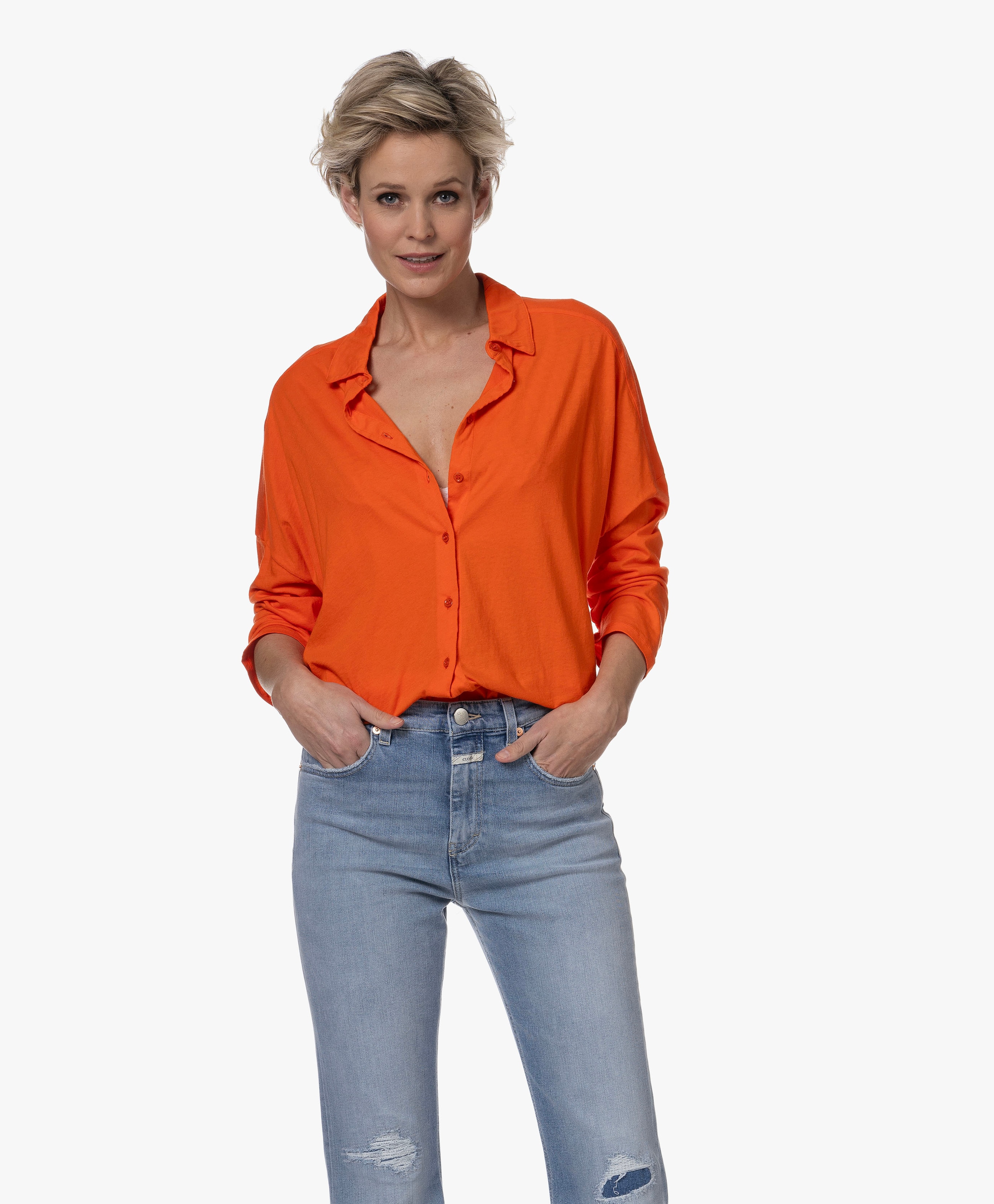 Katoenen Jersey Blouse