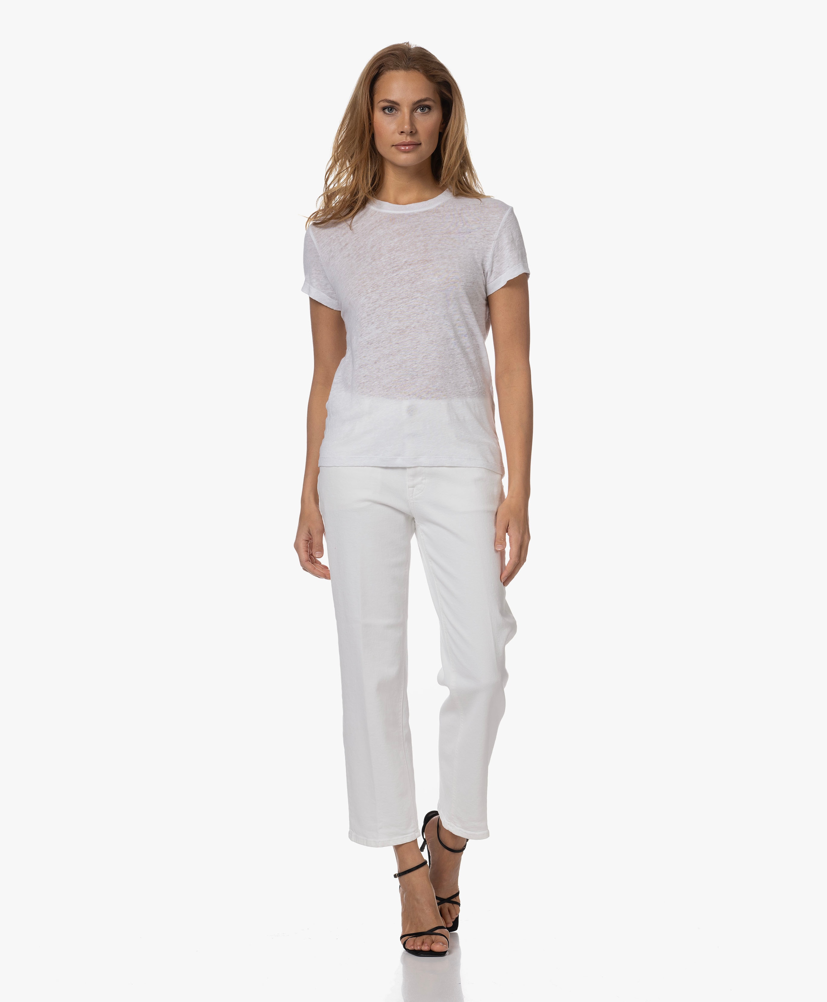 Third Linnen R-hals T-shirt