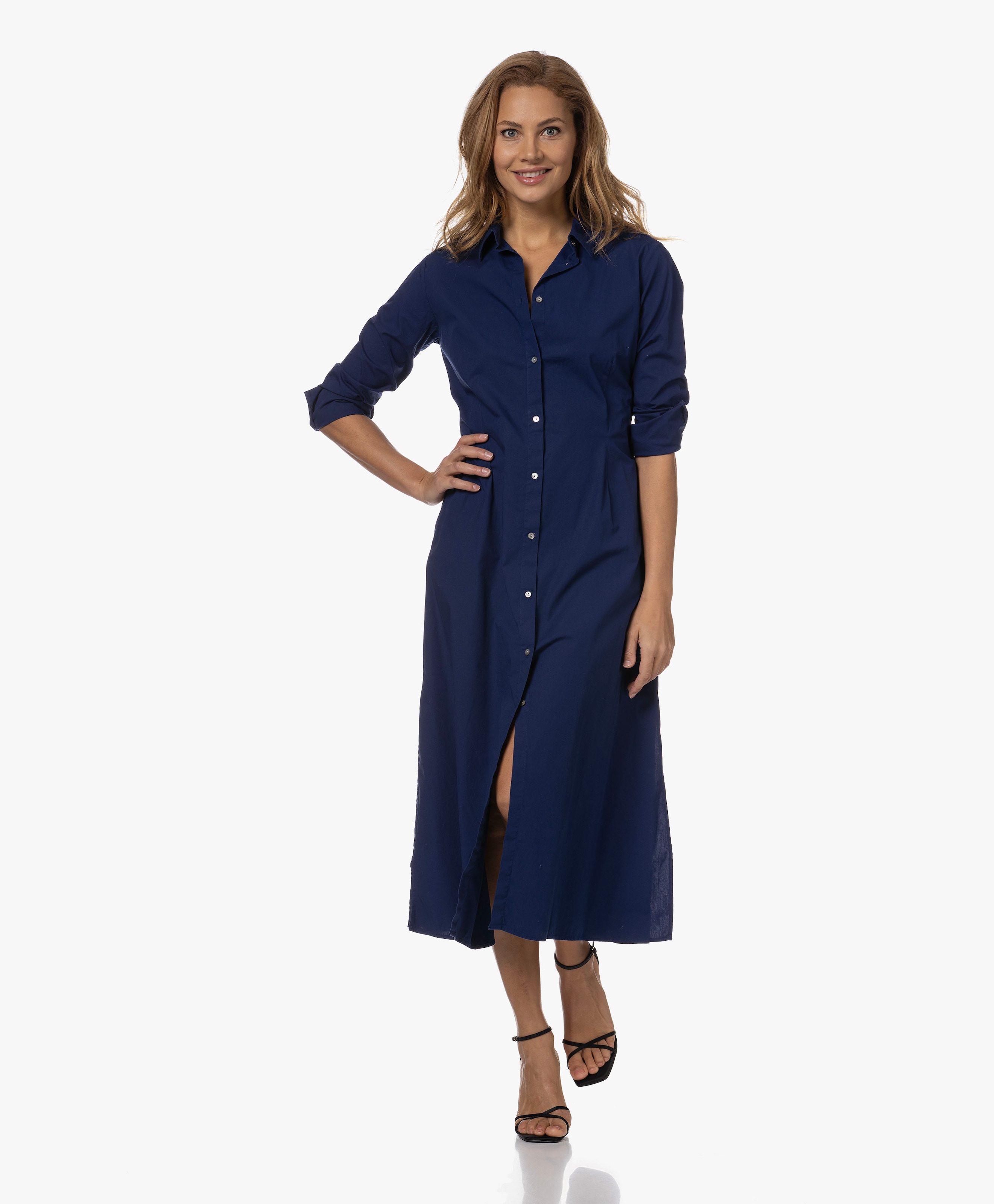 Poplin Maxi Blousejurk