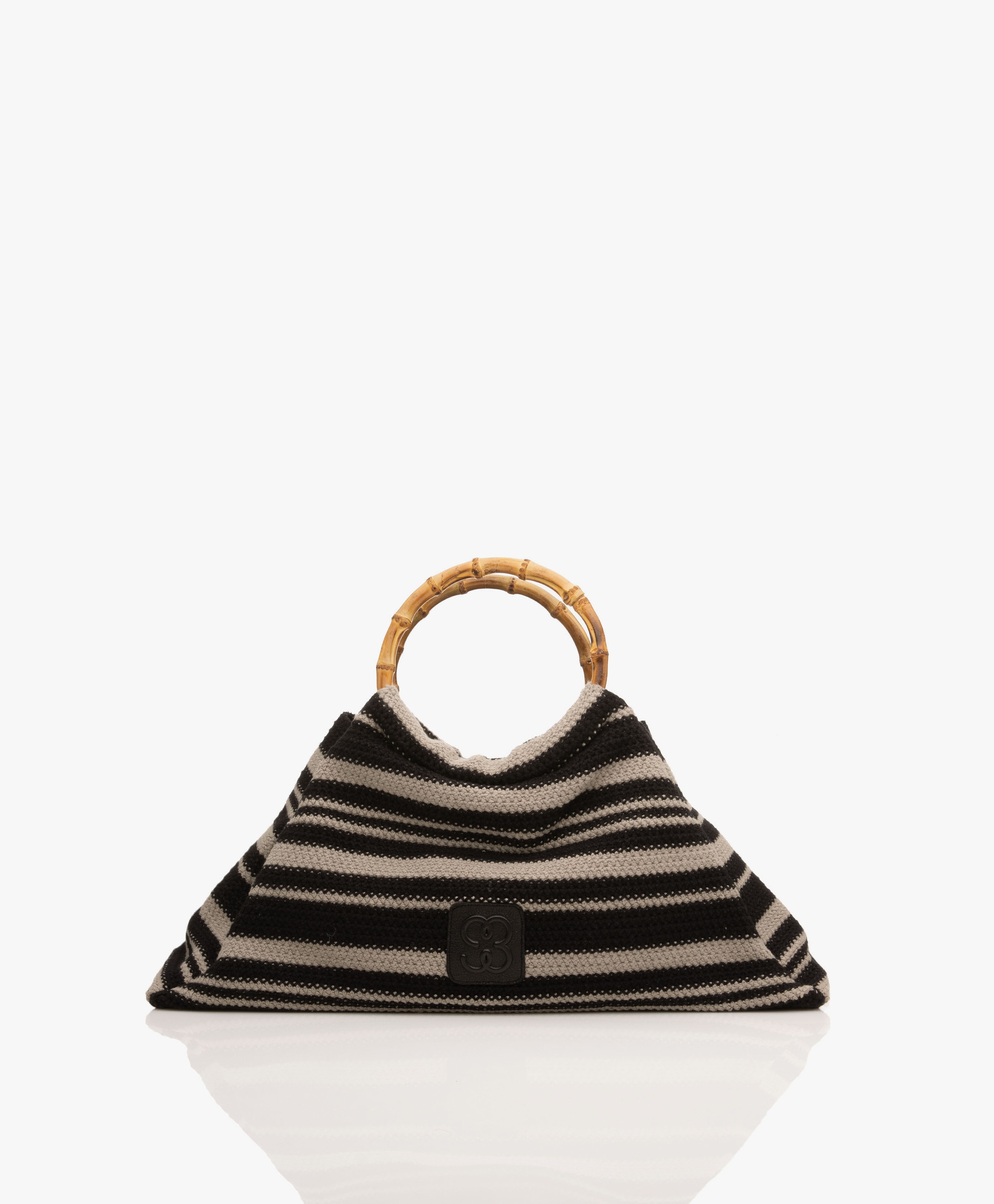 The Bamboo Crochet Striped Bag