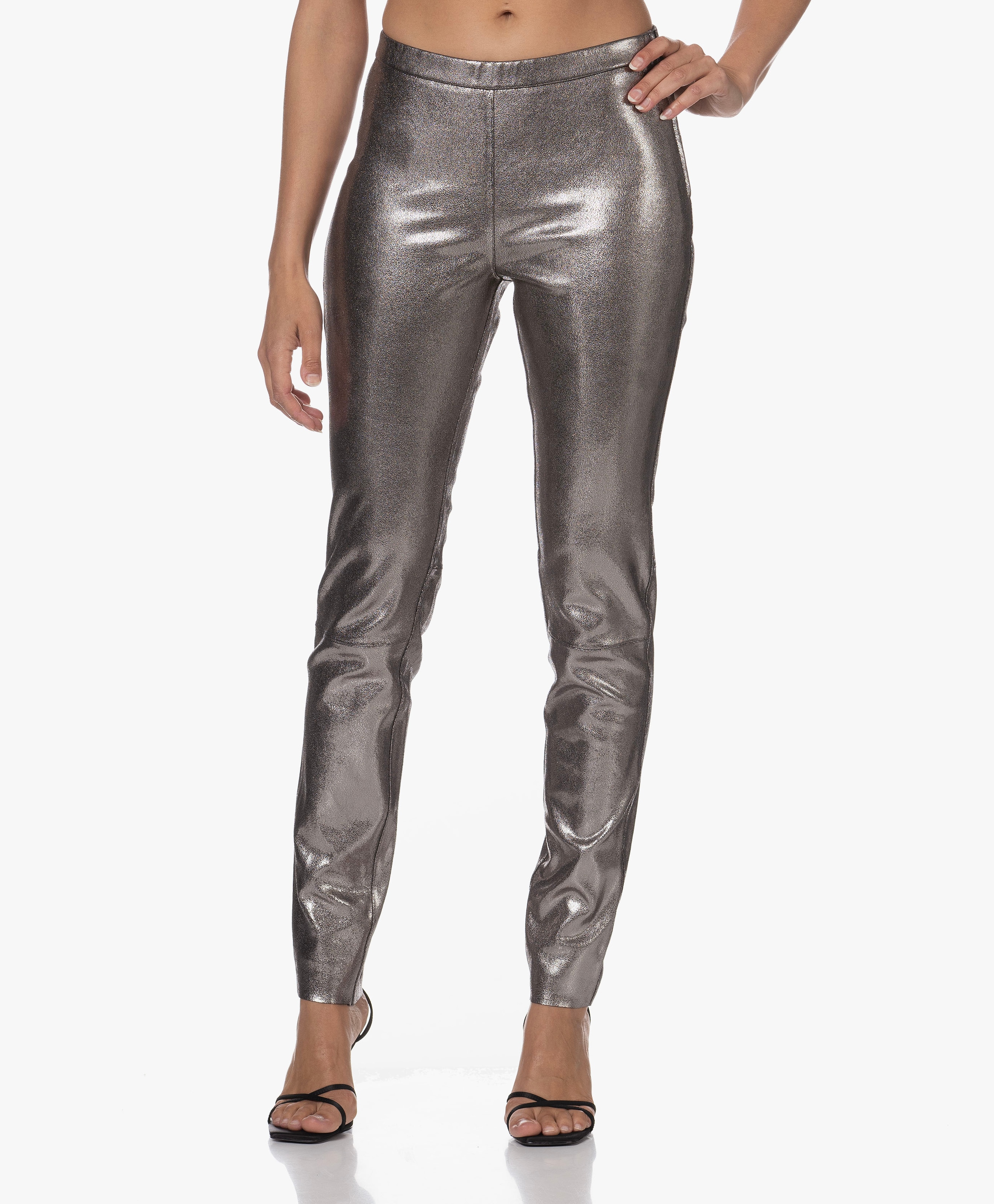 Metallic Leren Legging