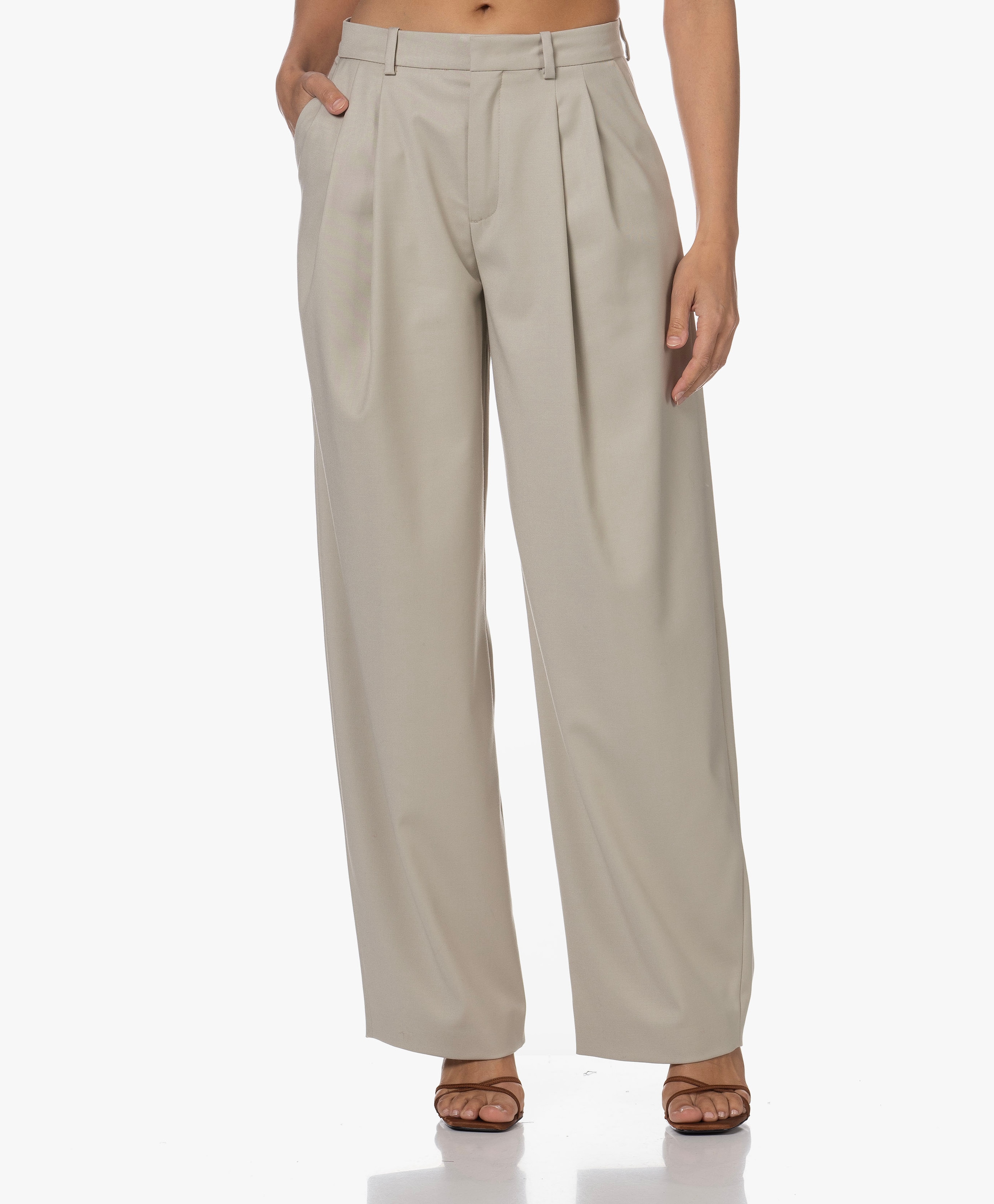 Ink Bandplooi Pantalon