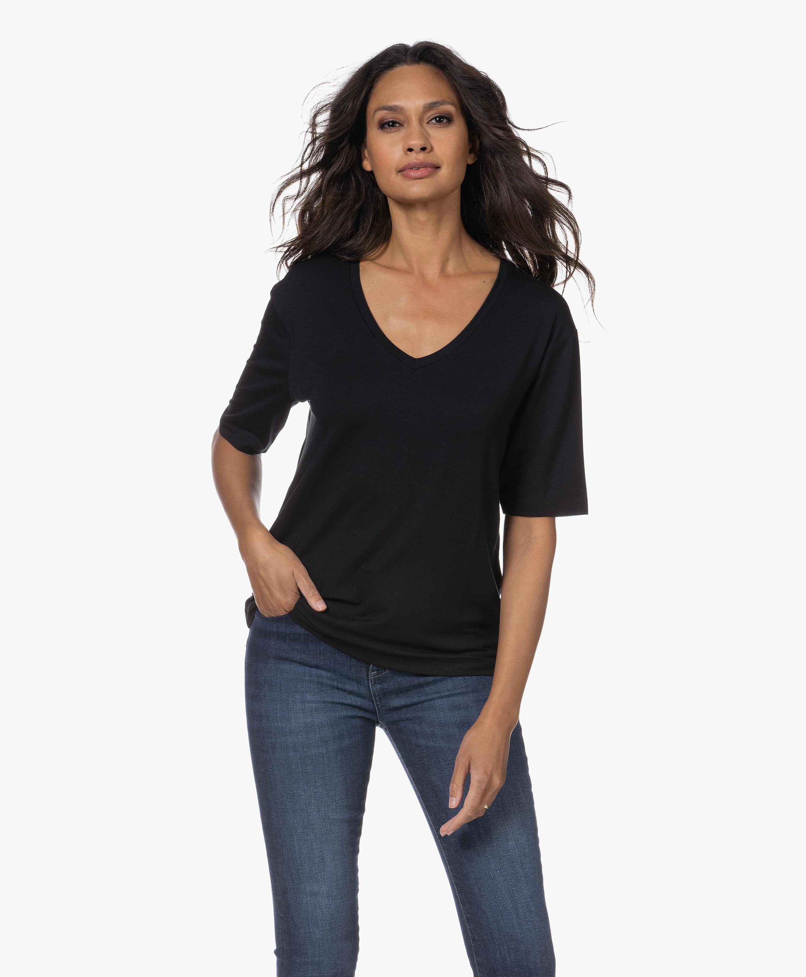 Hannah Modal V-hals T-shirt