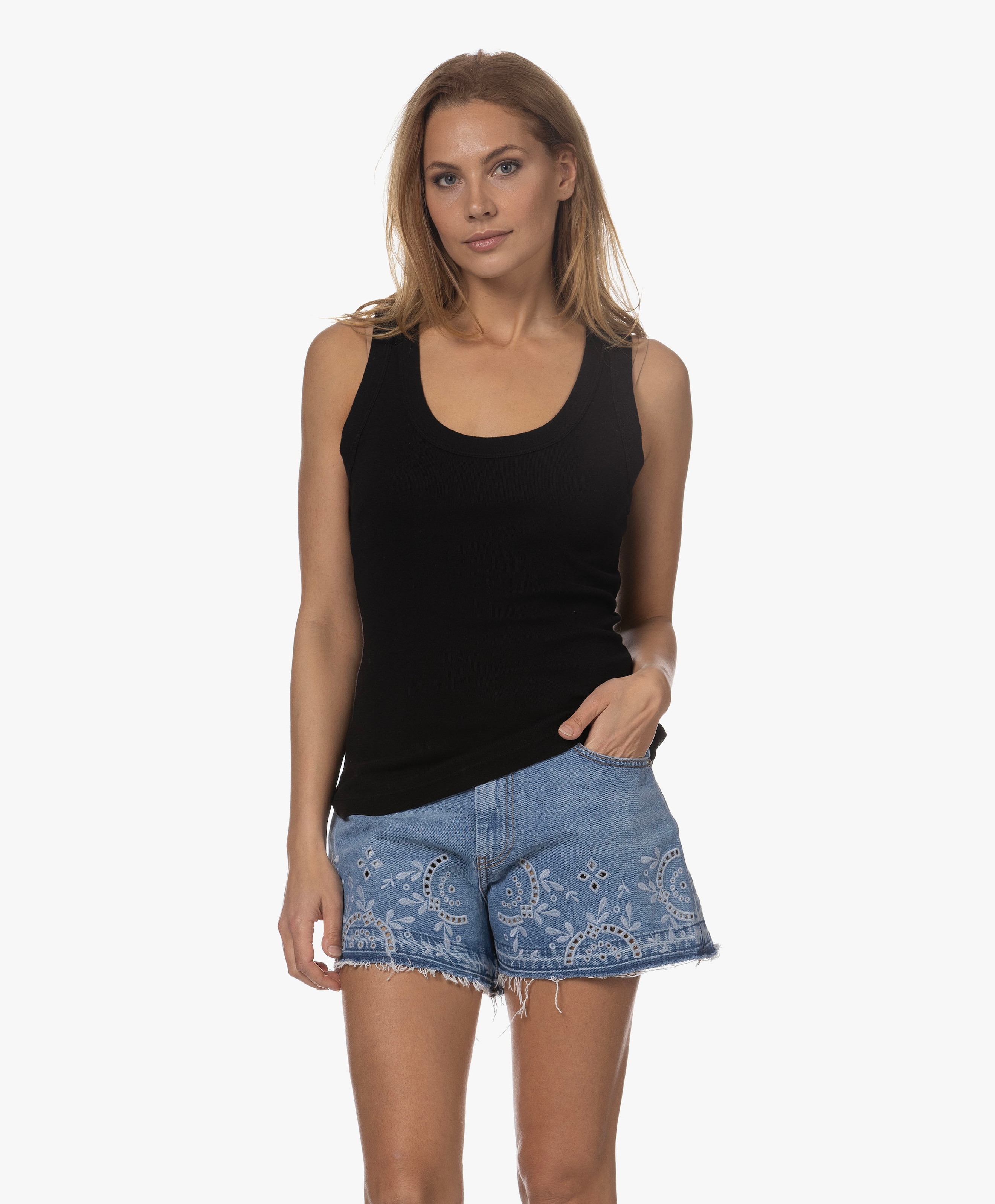 Nelly Ribbed Jersey Tanktop