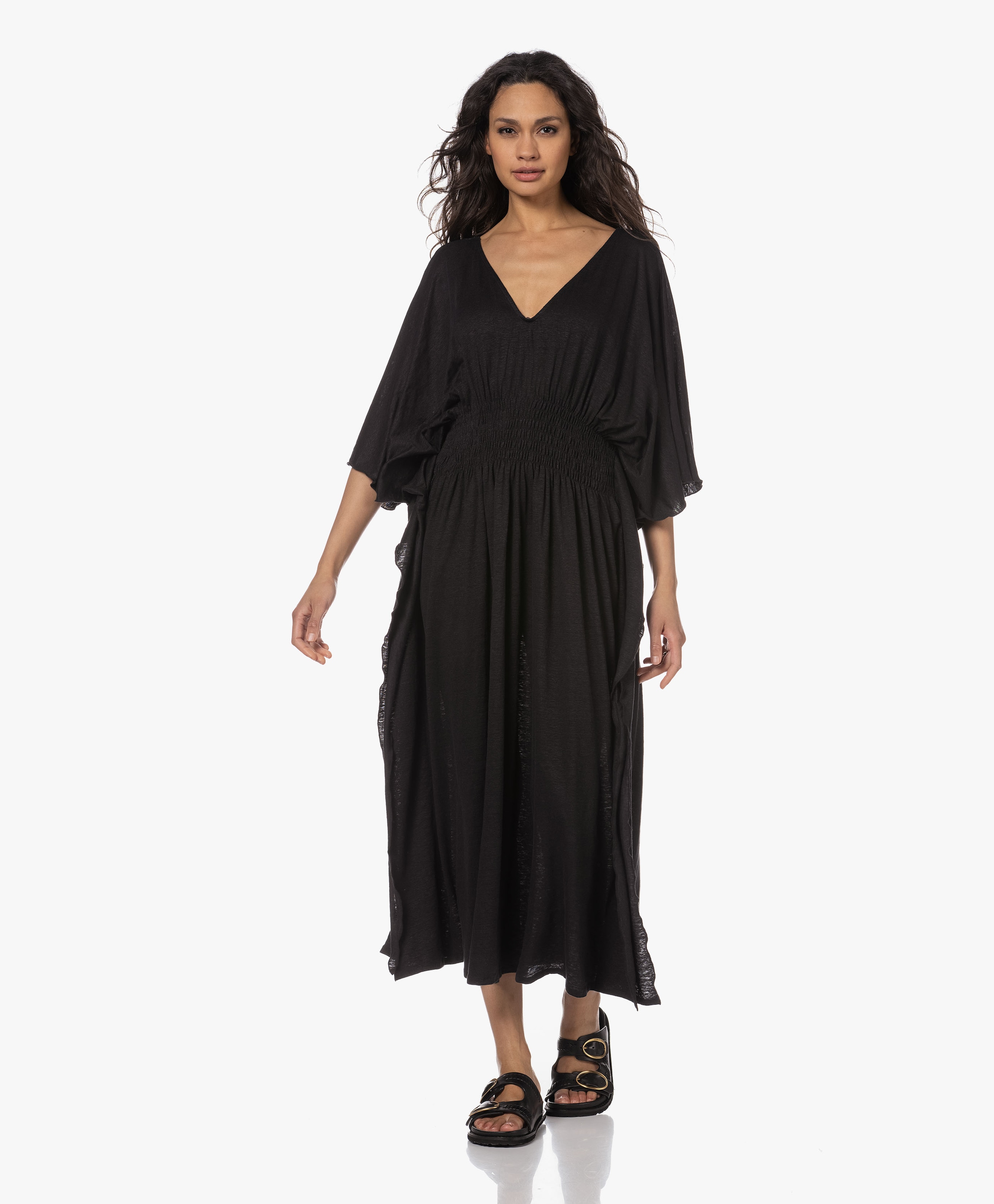 Linnen Jersey Kaftan Jurk