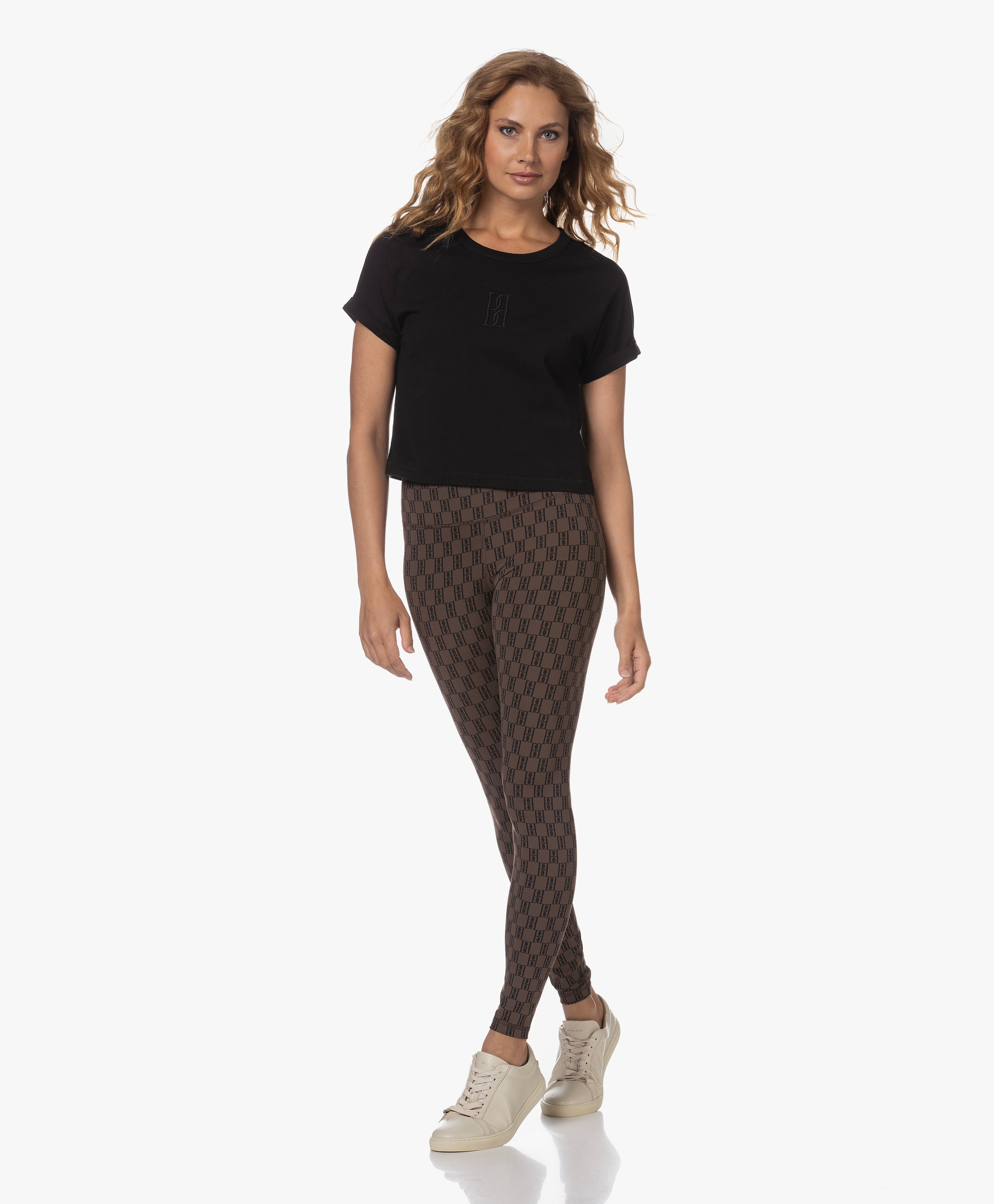 Hedalia Cropped Monogram T-shirt