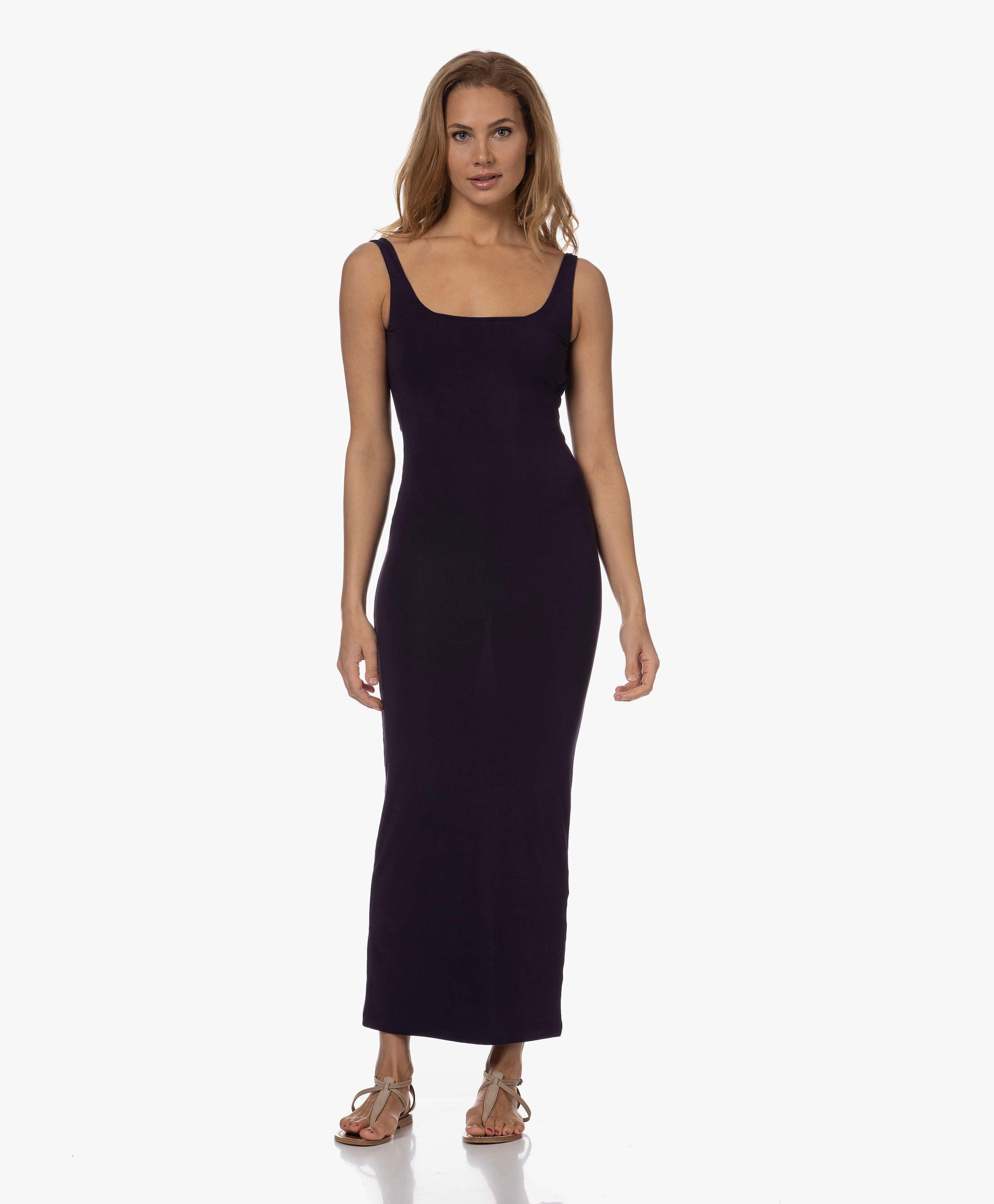 Stone Jersey Maxi Dress