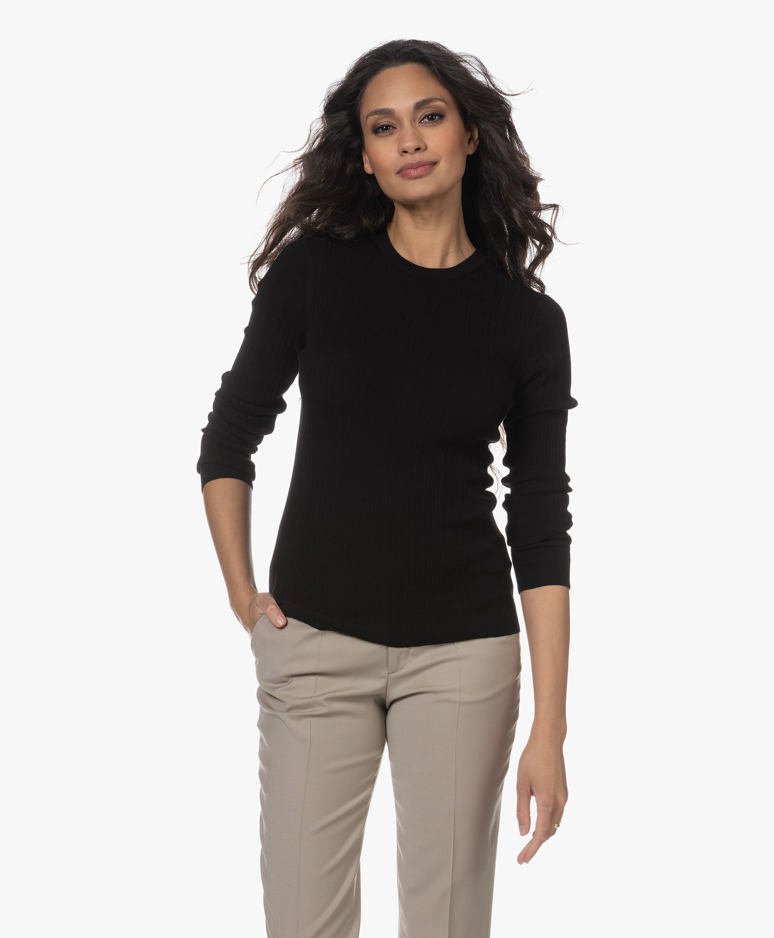 Erma Rib Katoenen Longsleeve