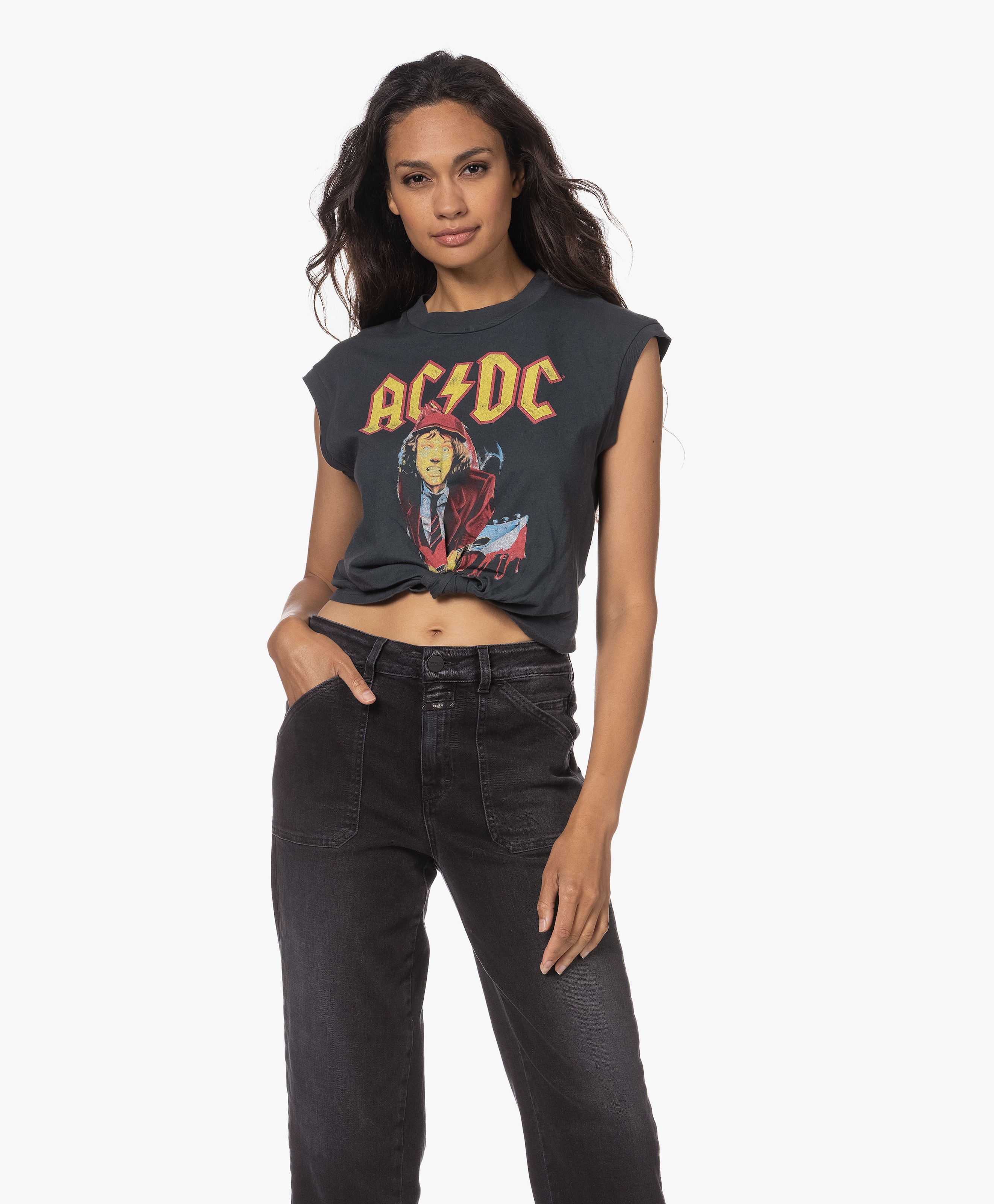 AC/DC Tour '96 Tie Front Tanktop