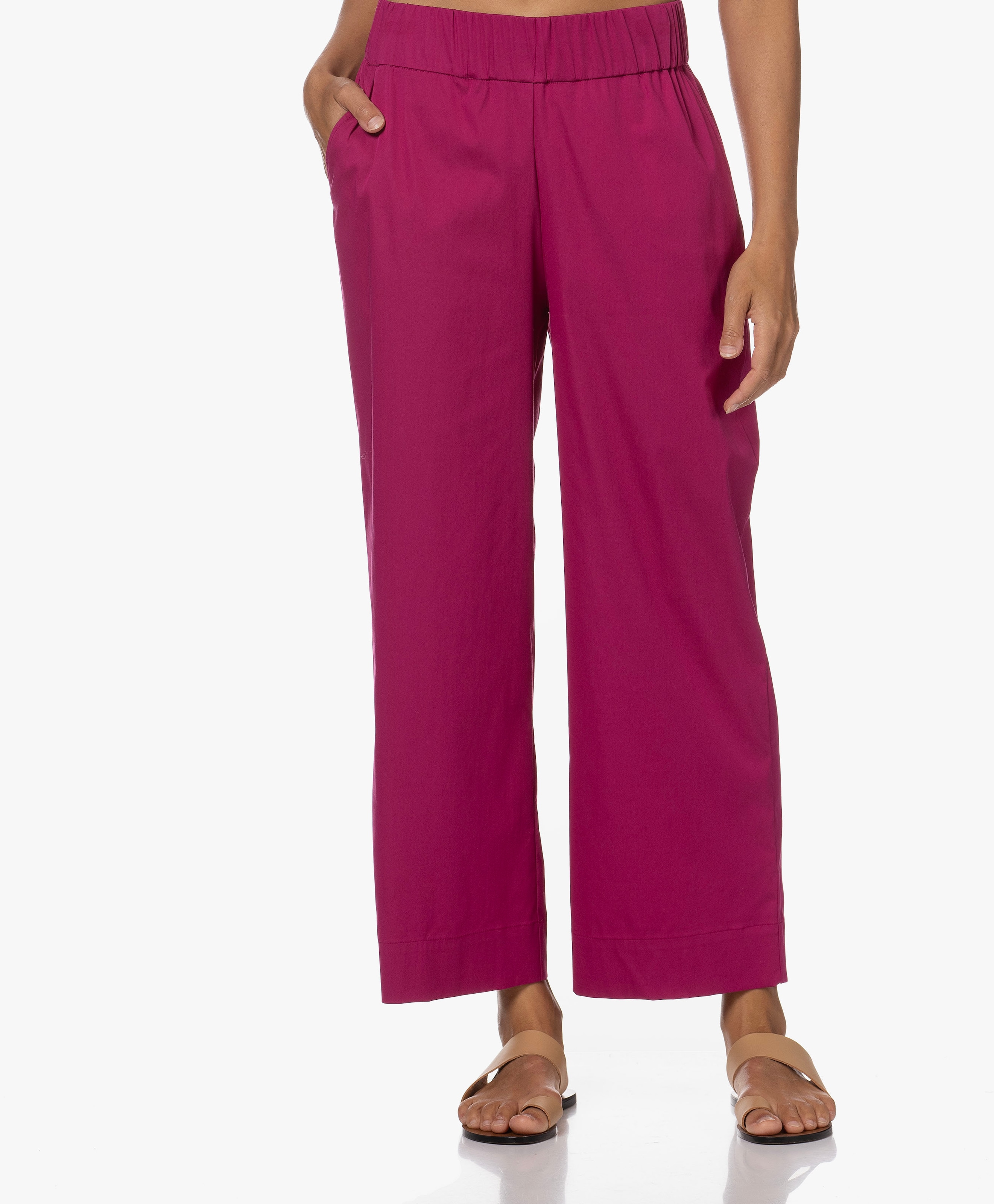 Cropped Pull-On Broek
