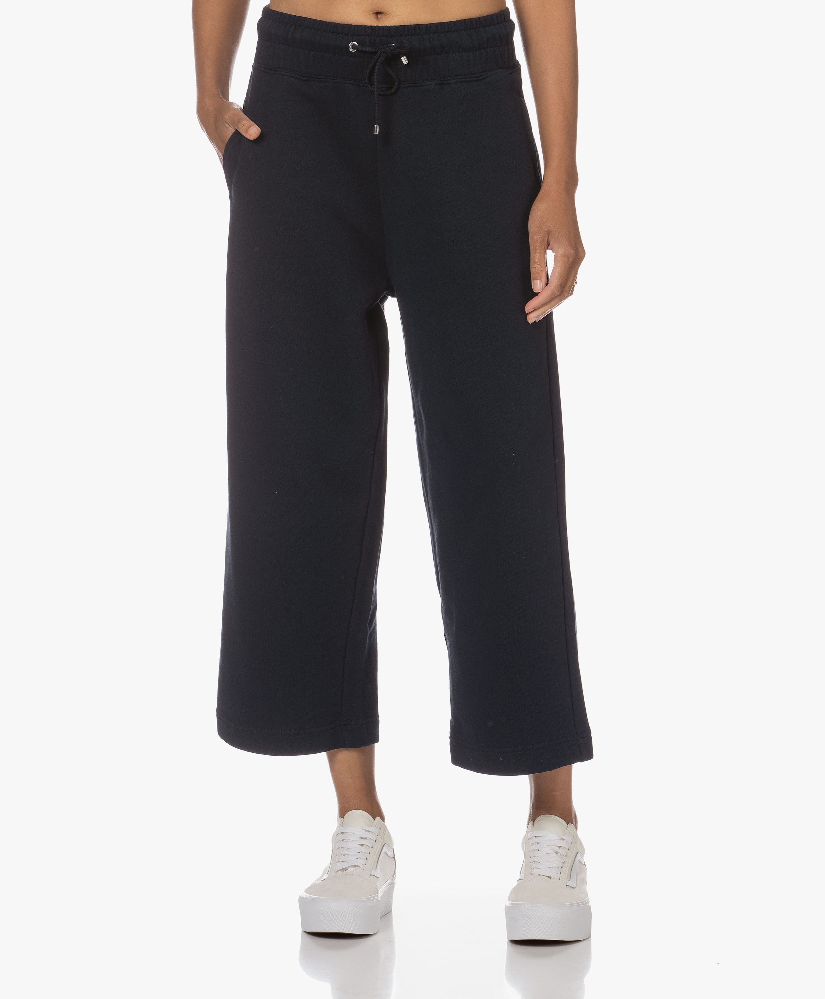 Cropped sweatpants wide leg sale