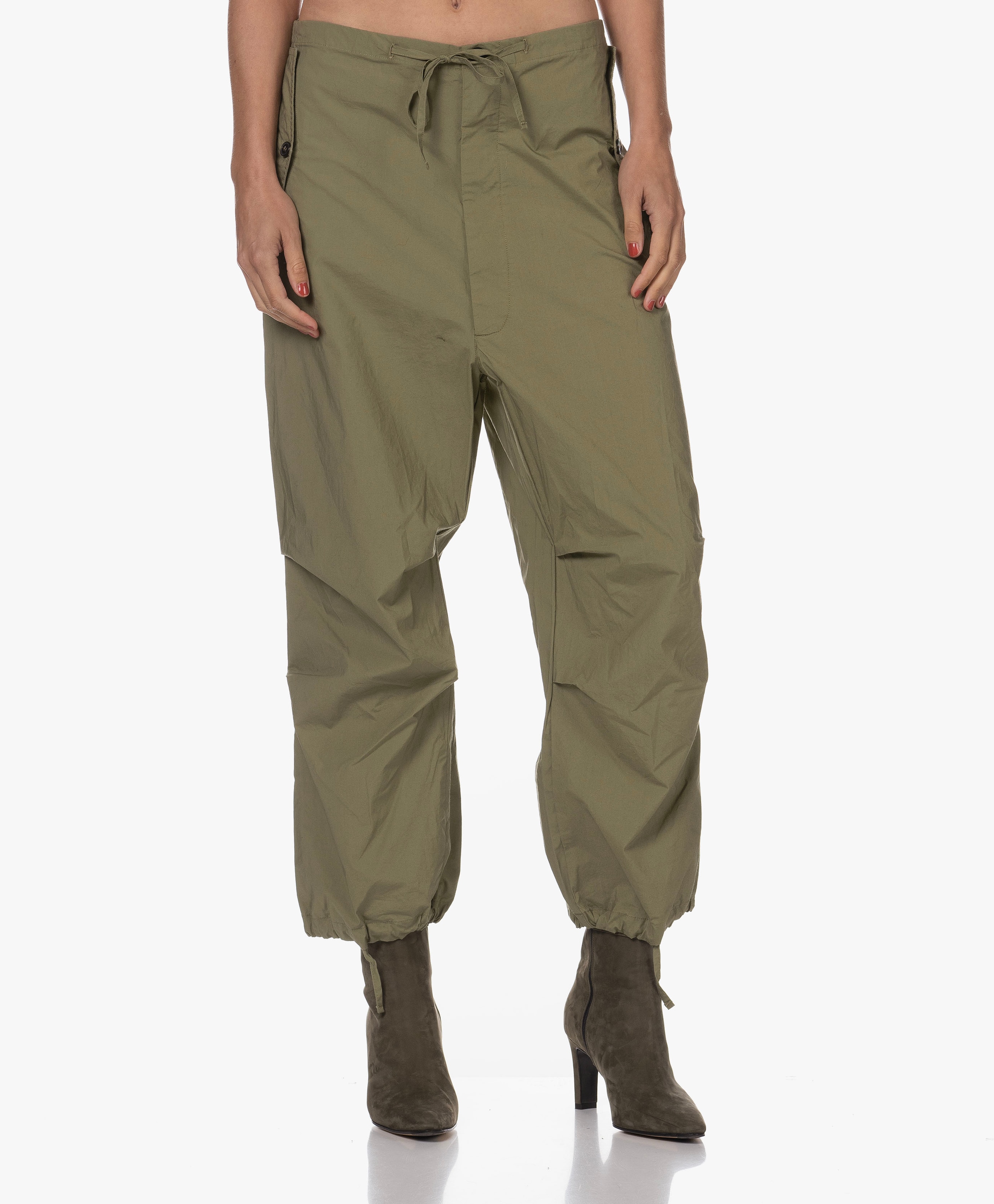 Italy Cargo Pants with Low Crotch