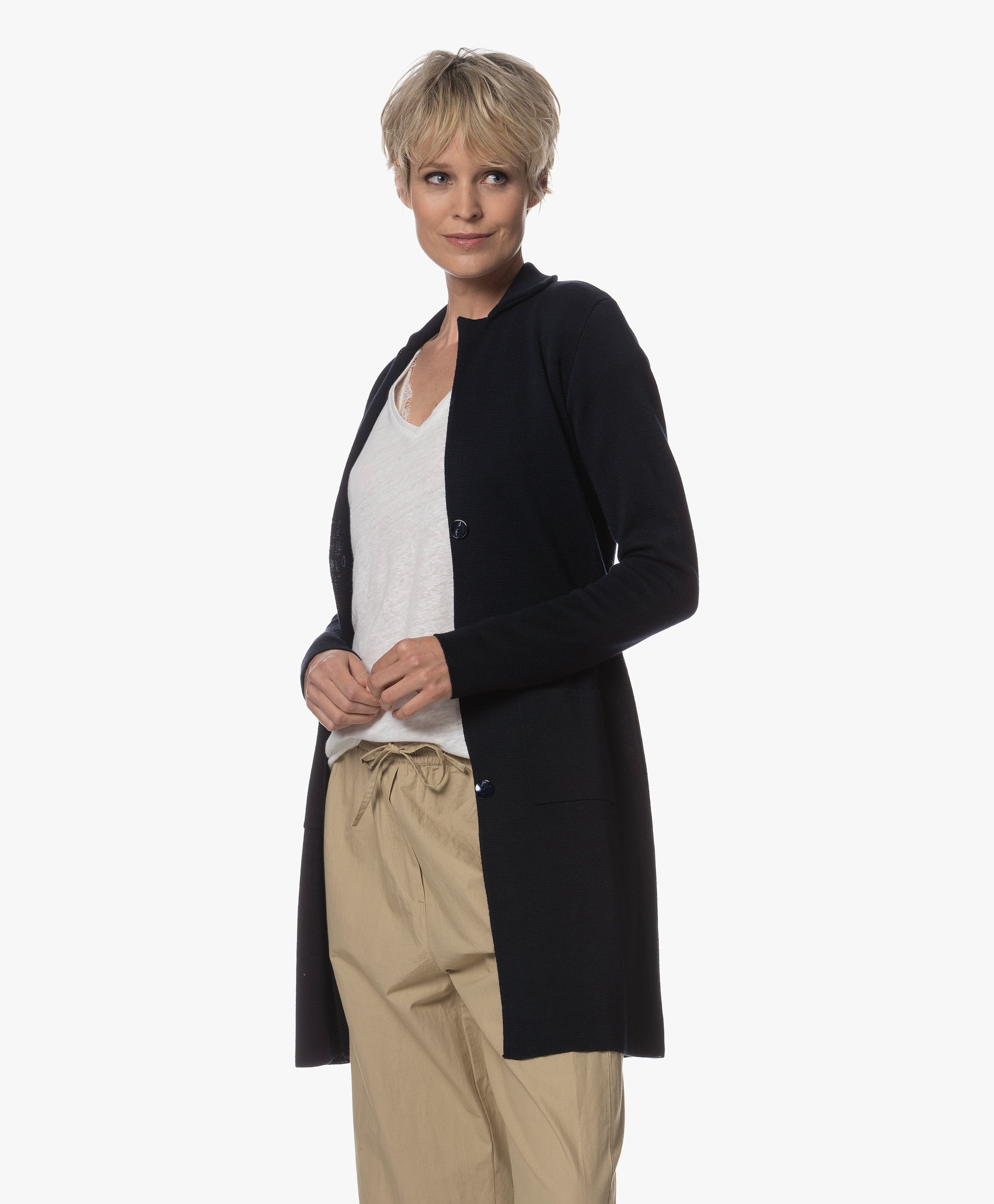 Sixteen Lang Merino Blazervest