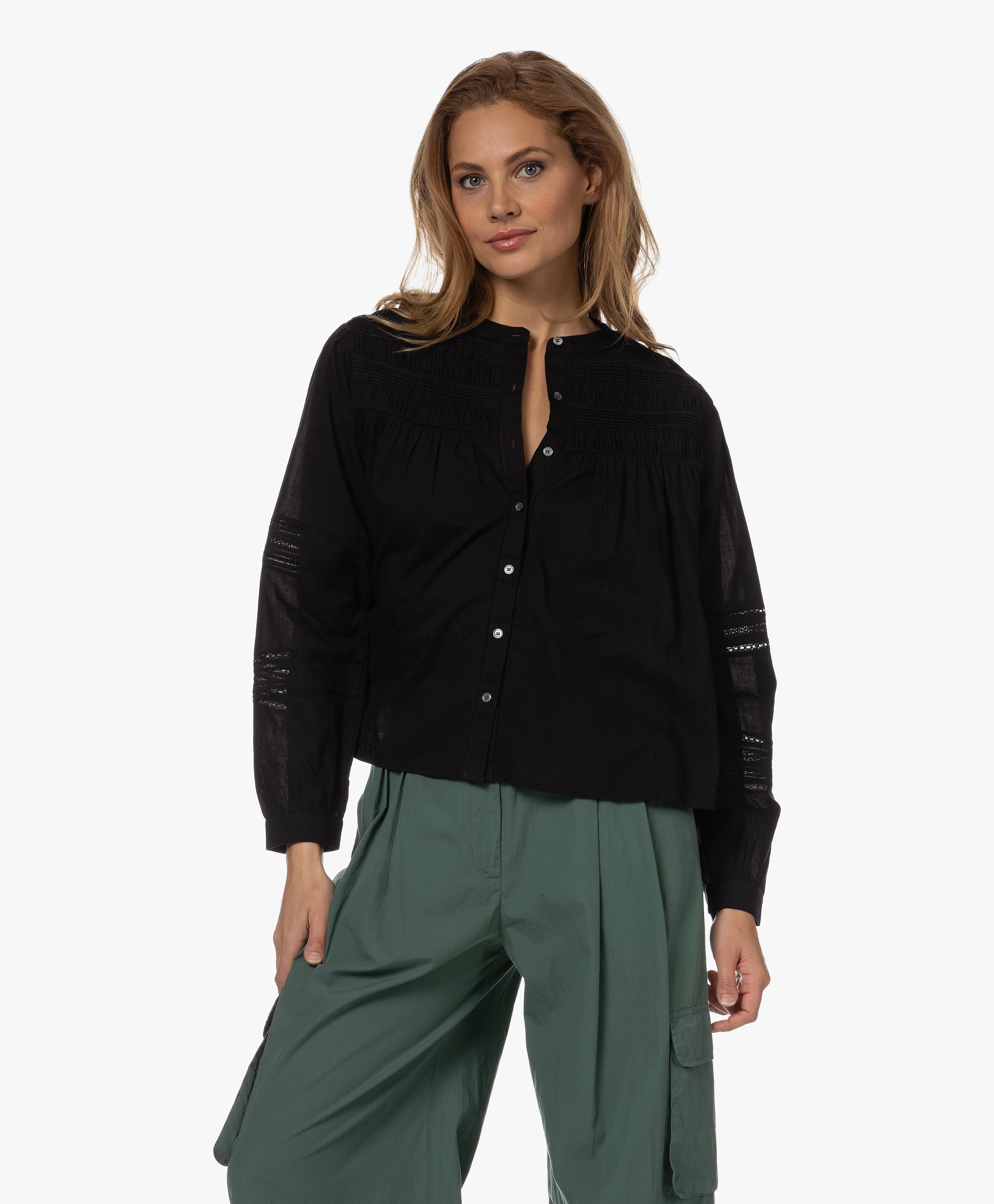 Allie Voile Broderie Blouse