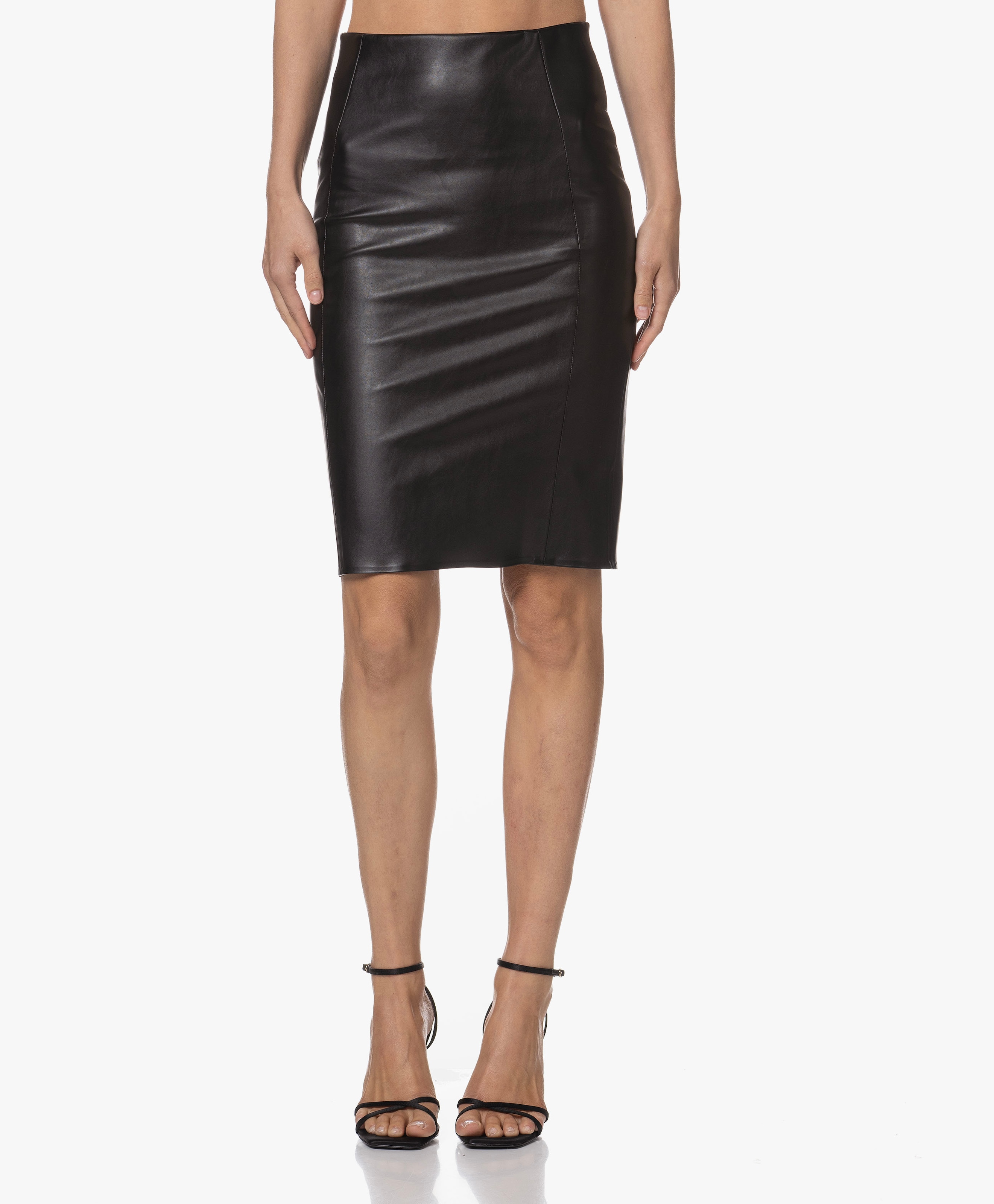 Jenna Vegan Leather Pencil Skirt