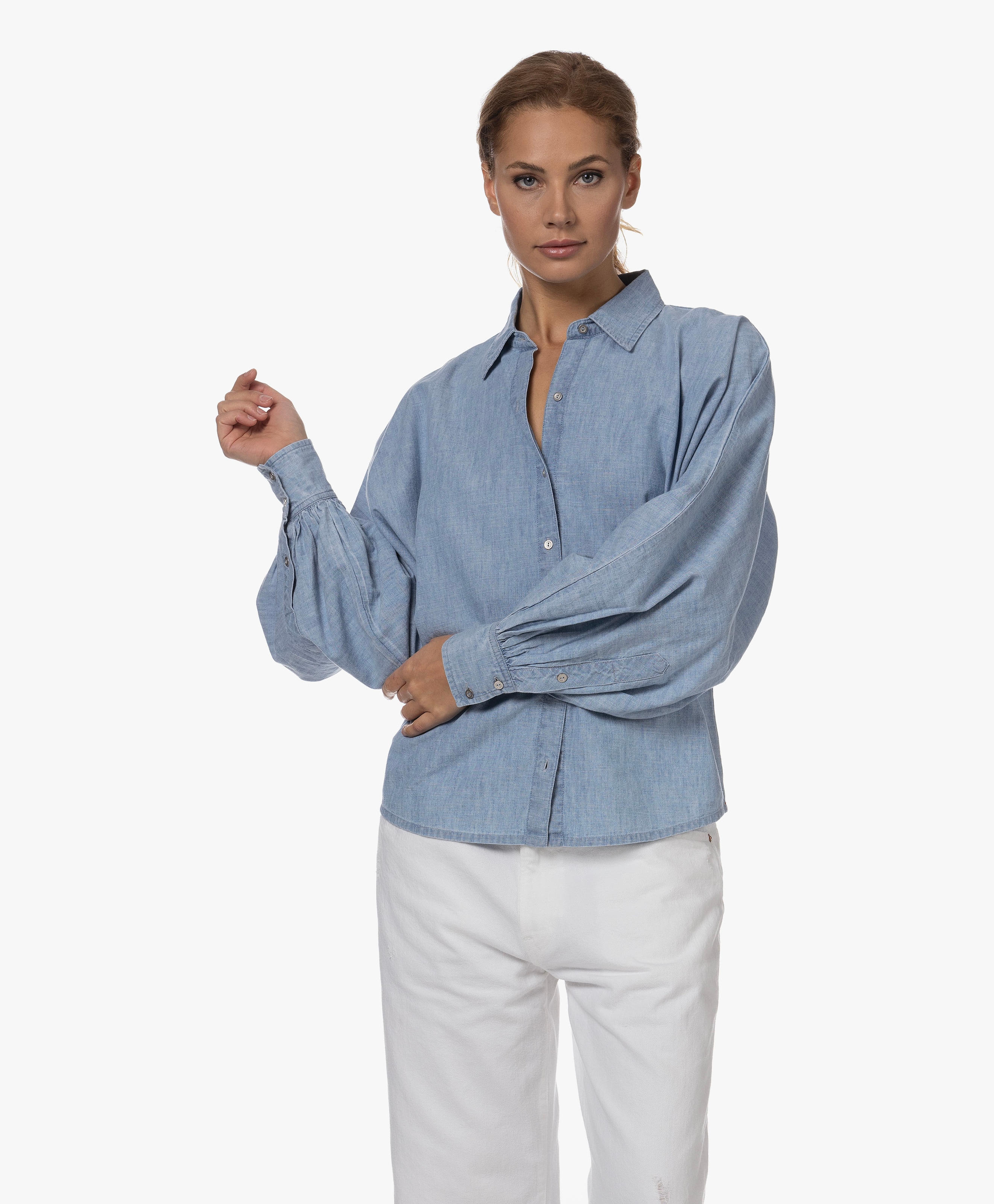 Damien Chambray Overhemdblouse
