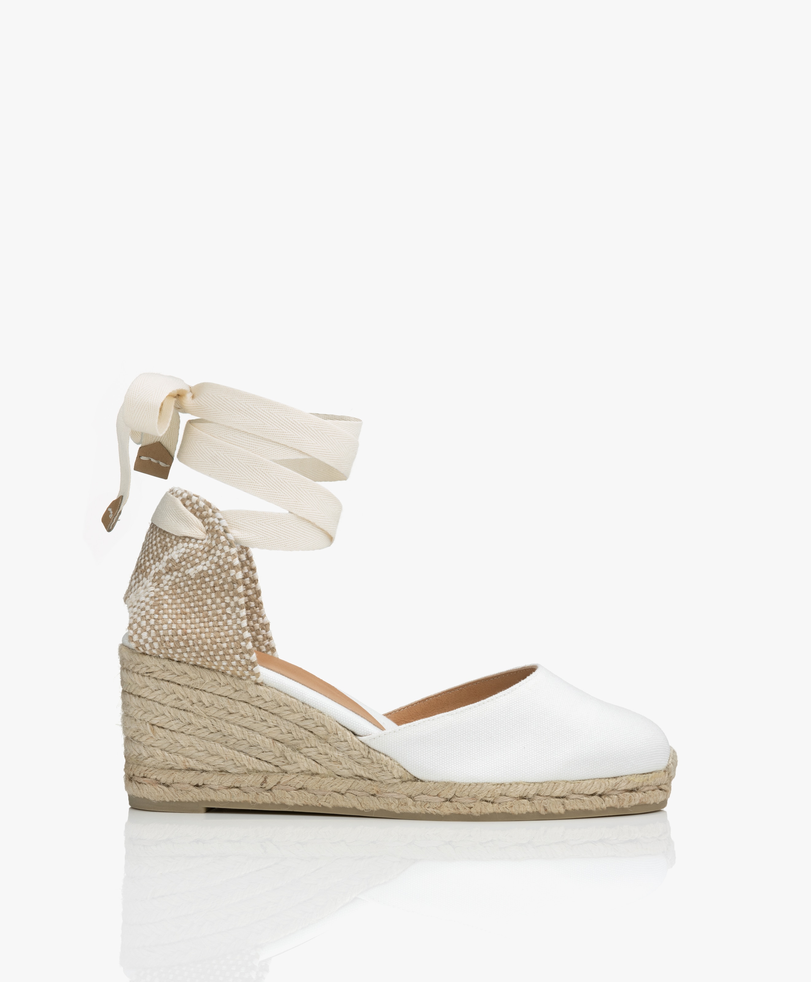 Carina 7cm Canvas Sleehak Espadrilles