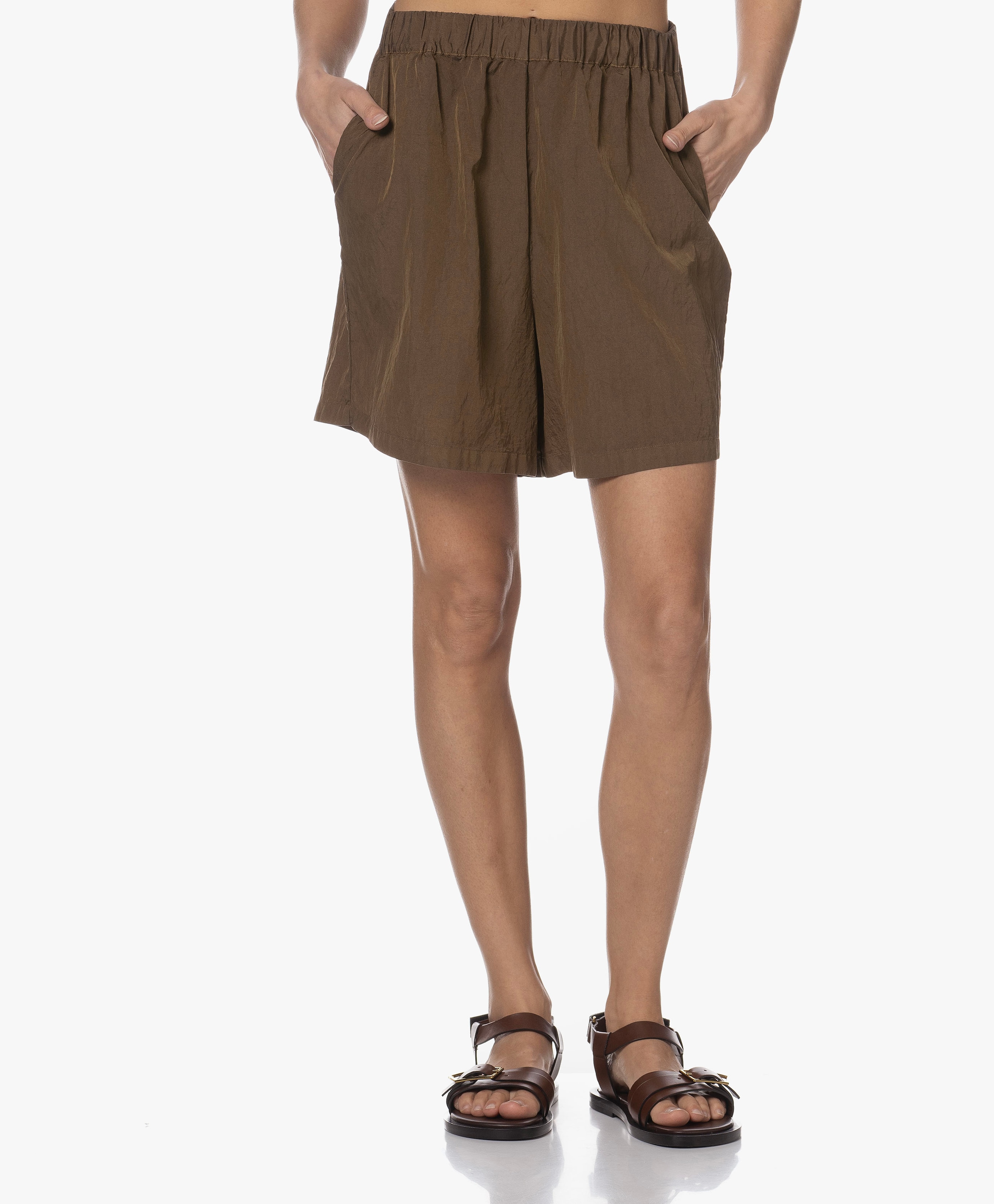 Loose-fit Silk Blend Shorts