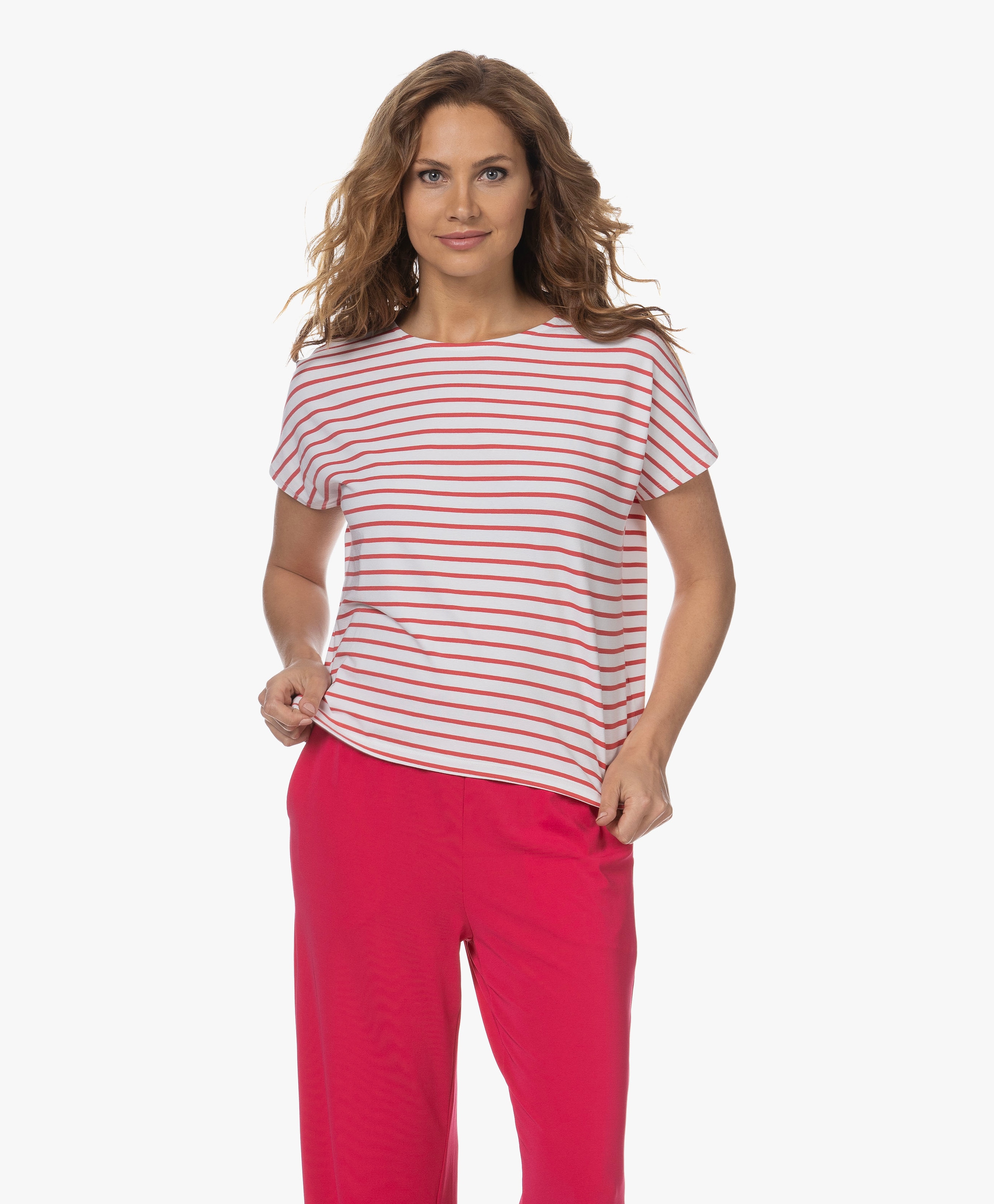 Striped Viscose T-shirt