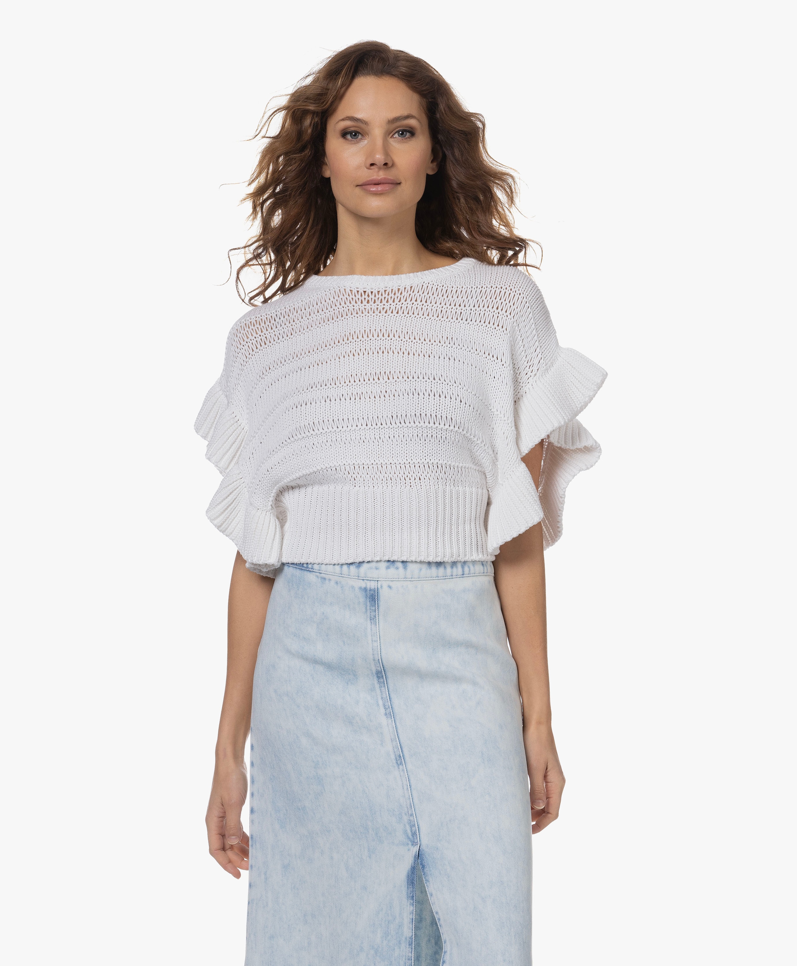 Ouzna Cropped Gebreide Trui