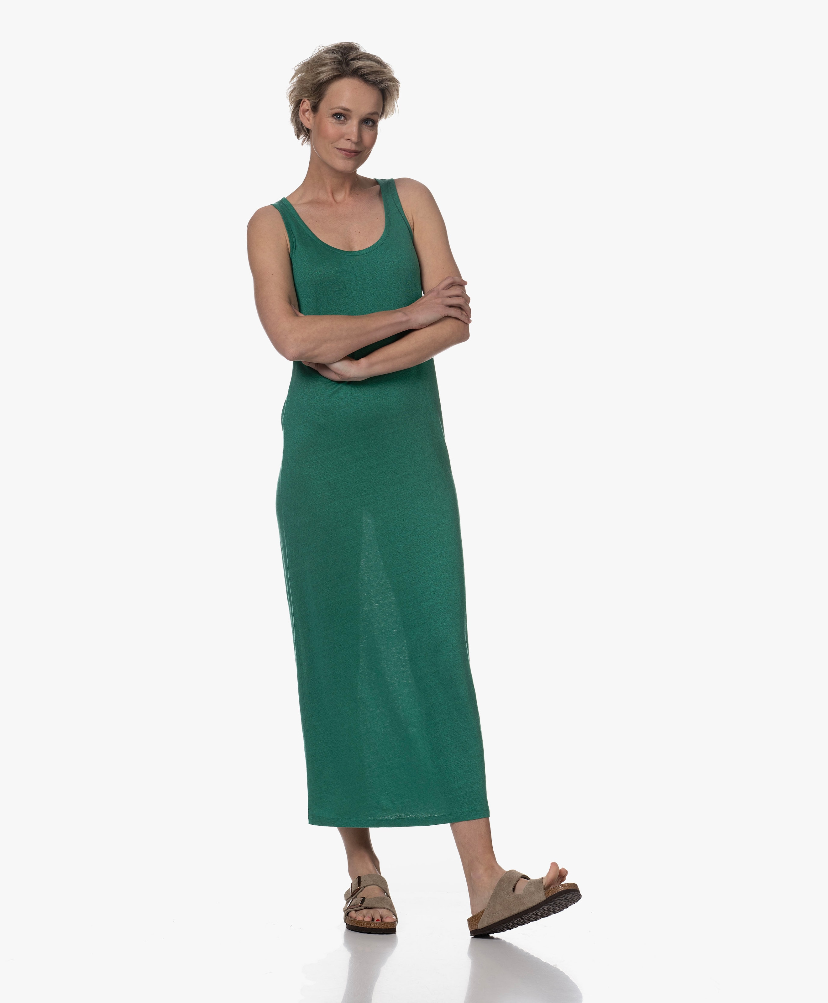 Linnenmix Jersey Jurk