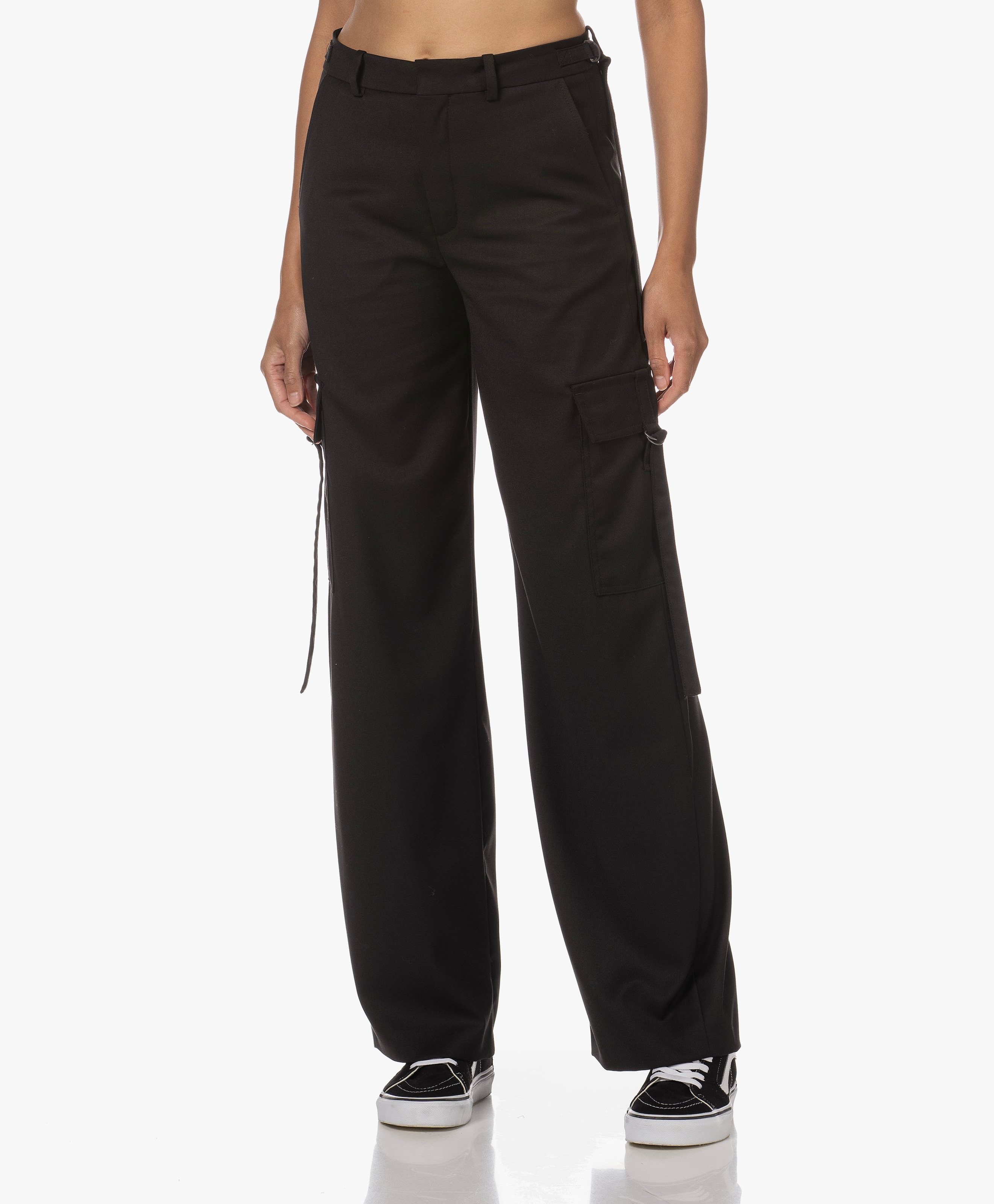 Young Viscose Blend Cargo Pants