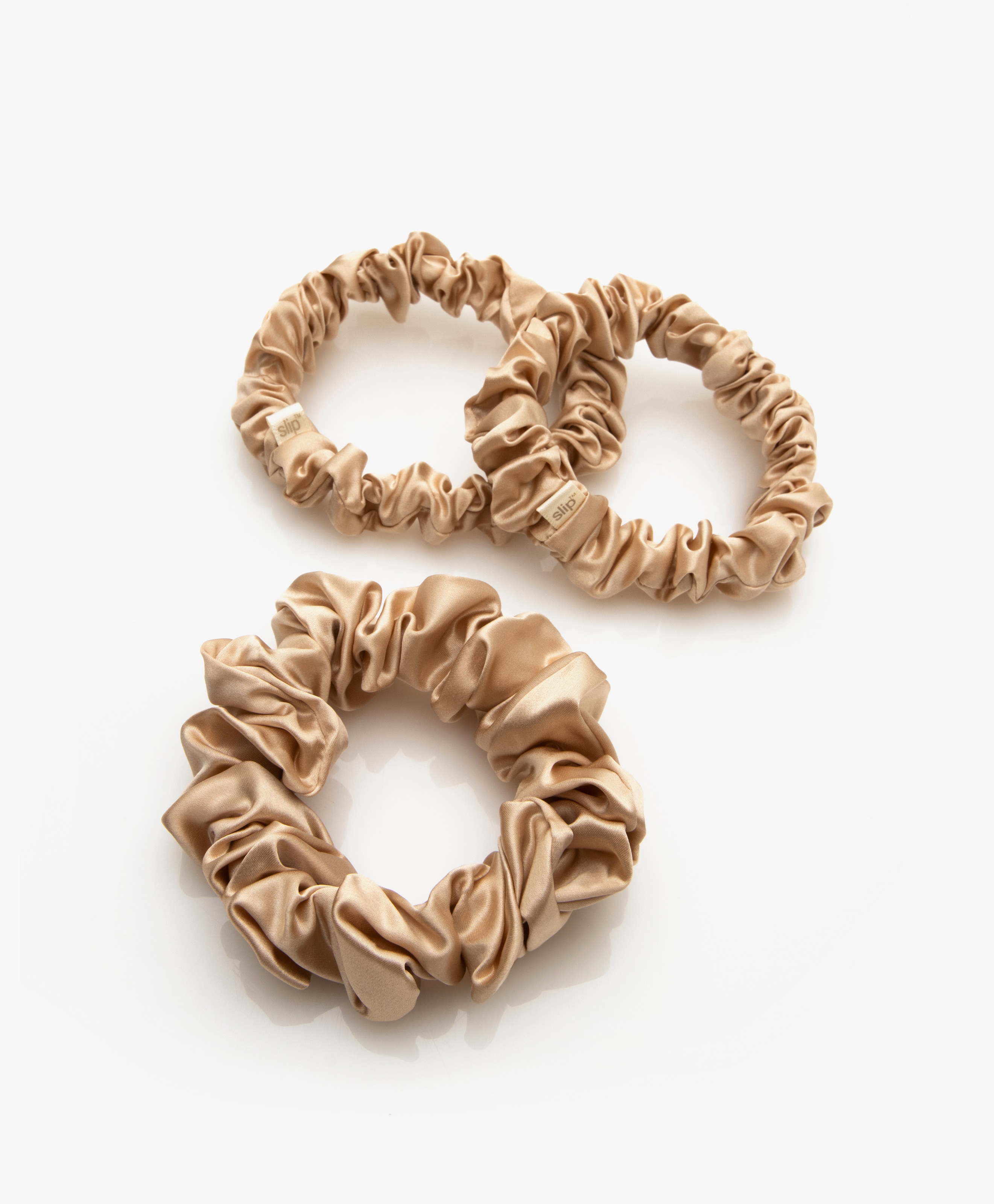 3-pack Midi/Large Zijden Scrunchies