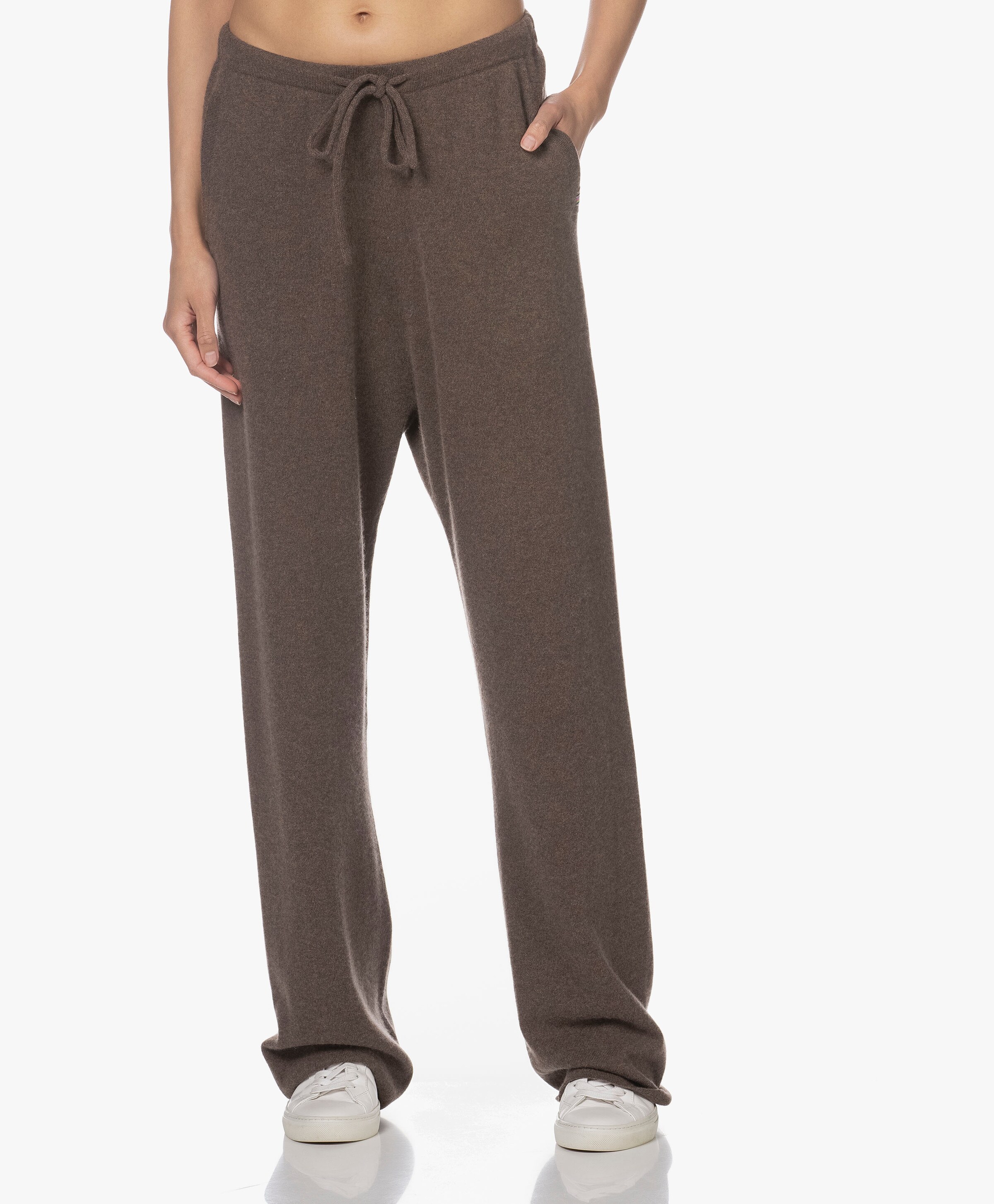 Custom tailoredTrousers flannel wool & cashmere sand Blugiallo