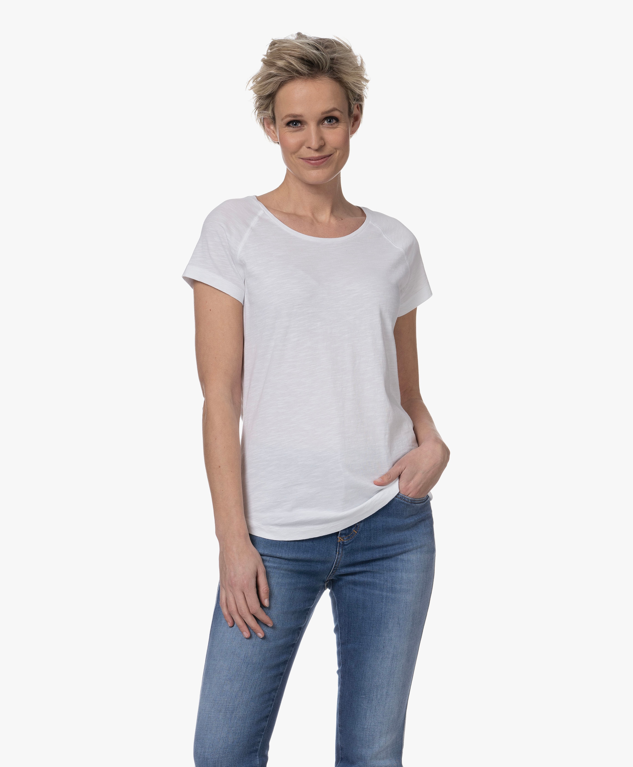 Katoenen Korte Mouwen T-shirt