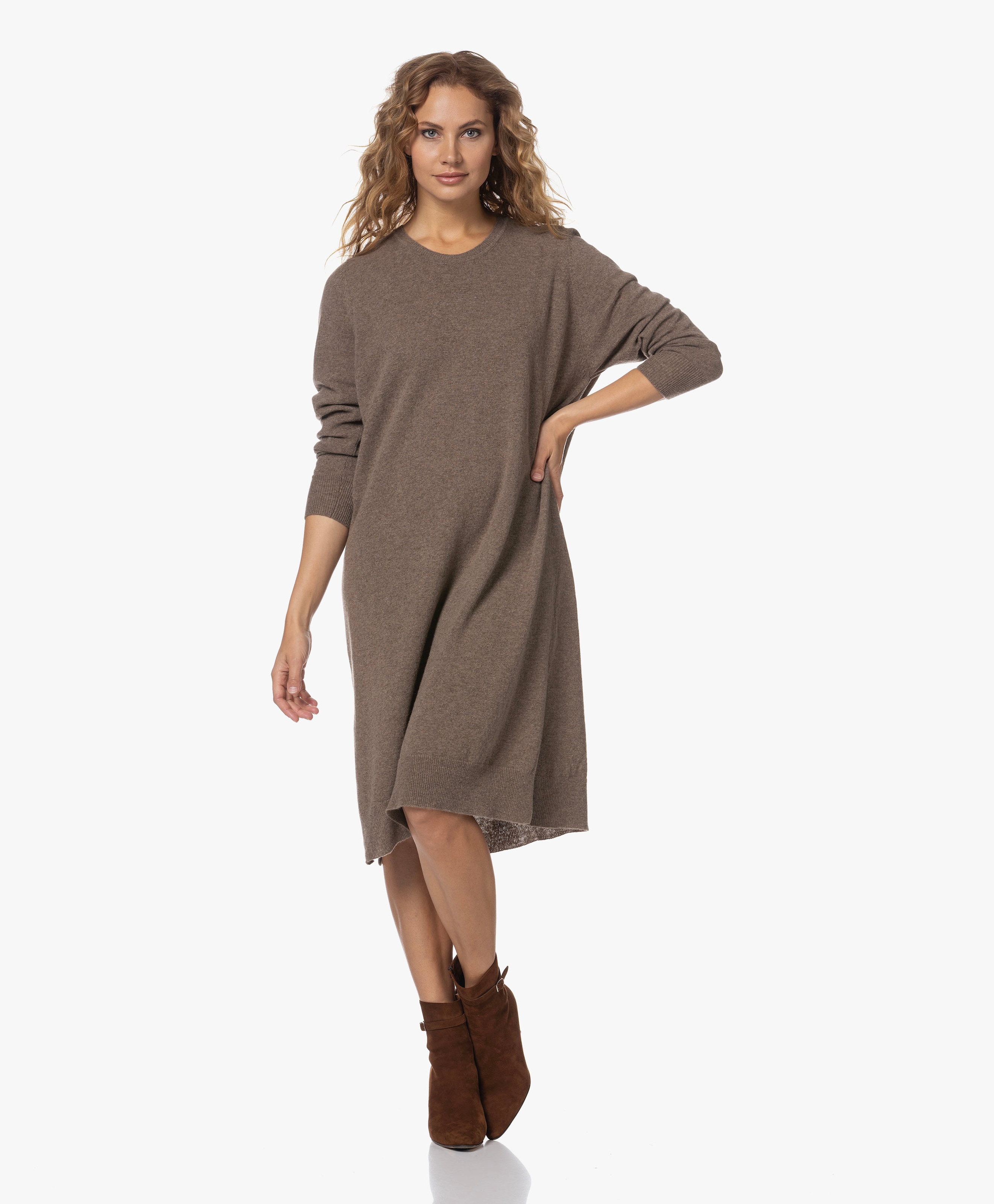 Roberta Wool Blend Midi Dress