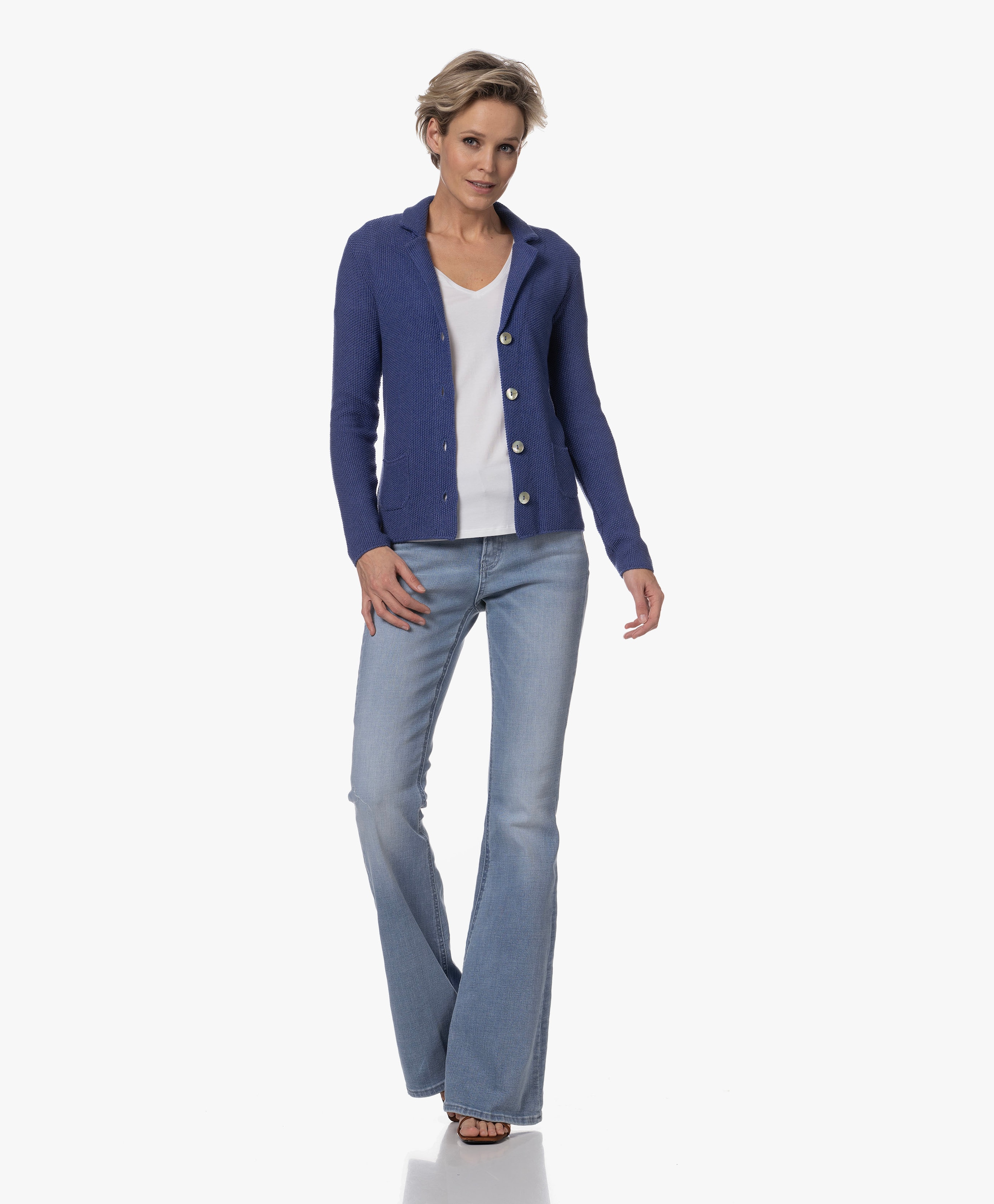 Eleven Moss Knitted Blazer