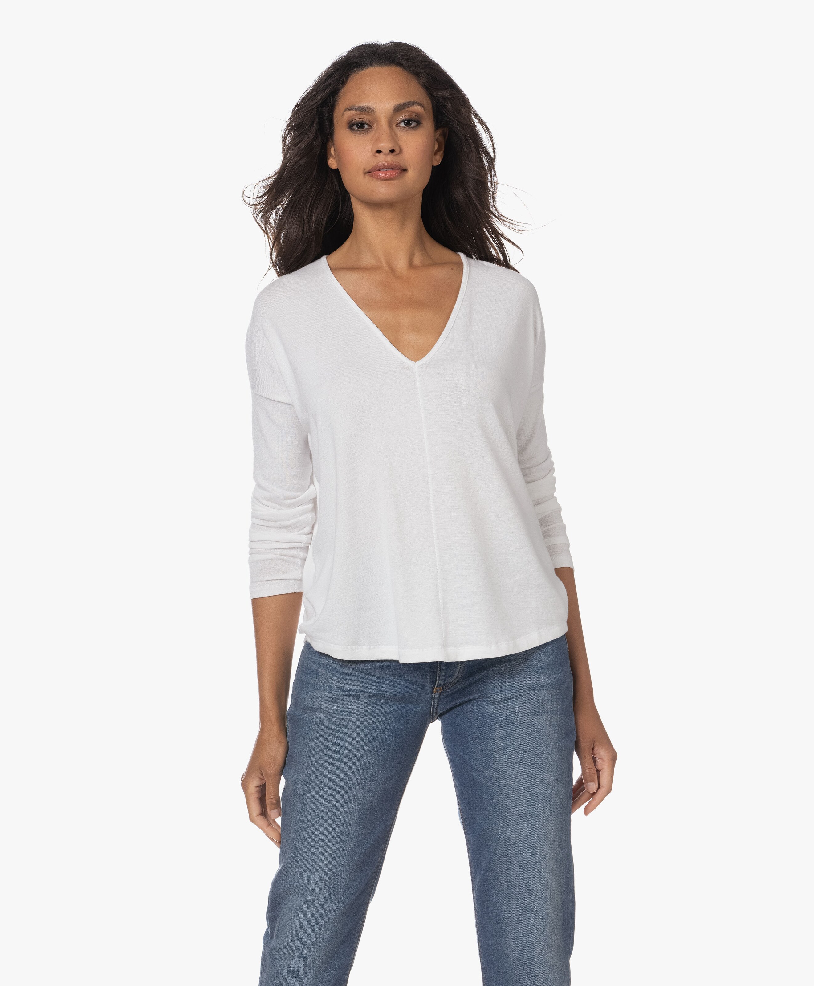 The Knit Vee Fine Knit V-neck Sweater