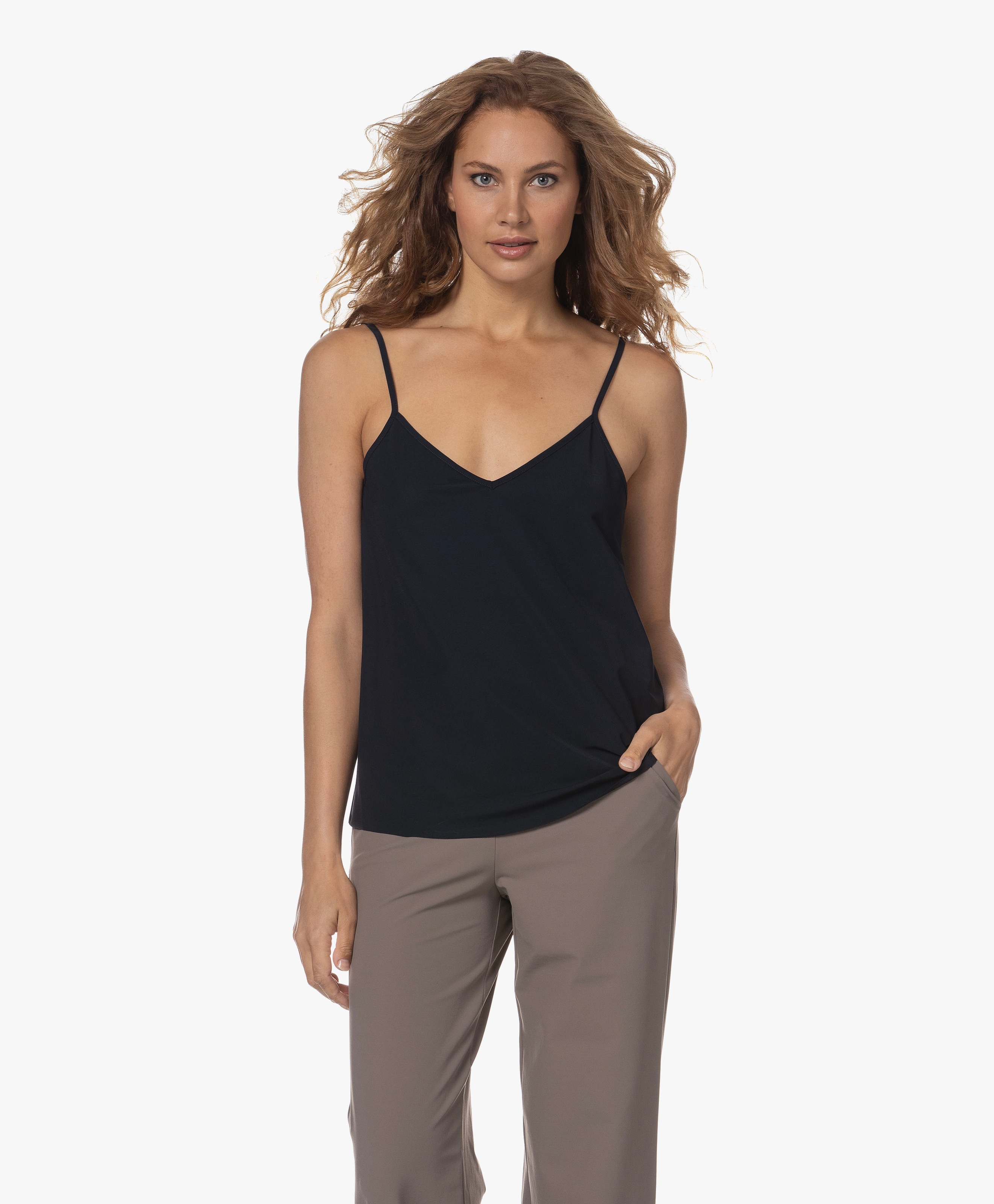 Tanka Travel Jersey Spaghetti Top