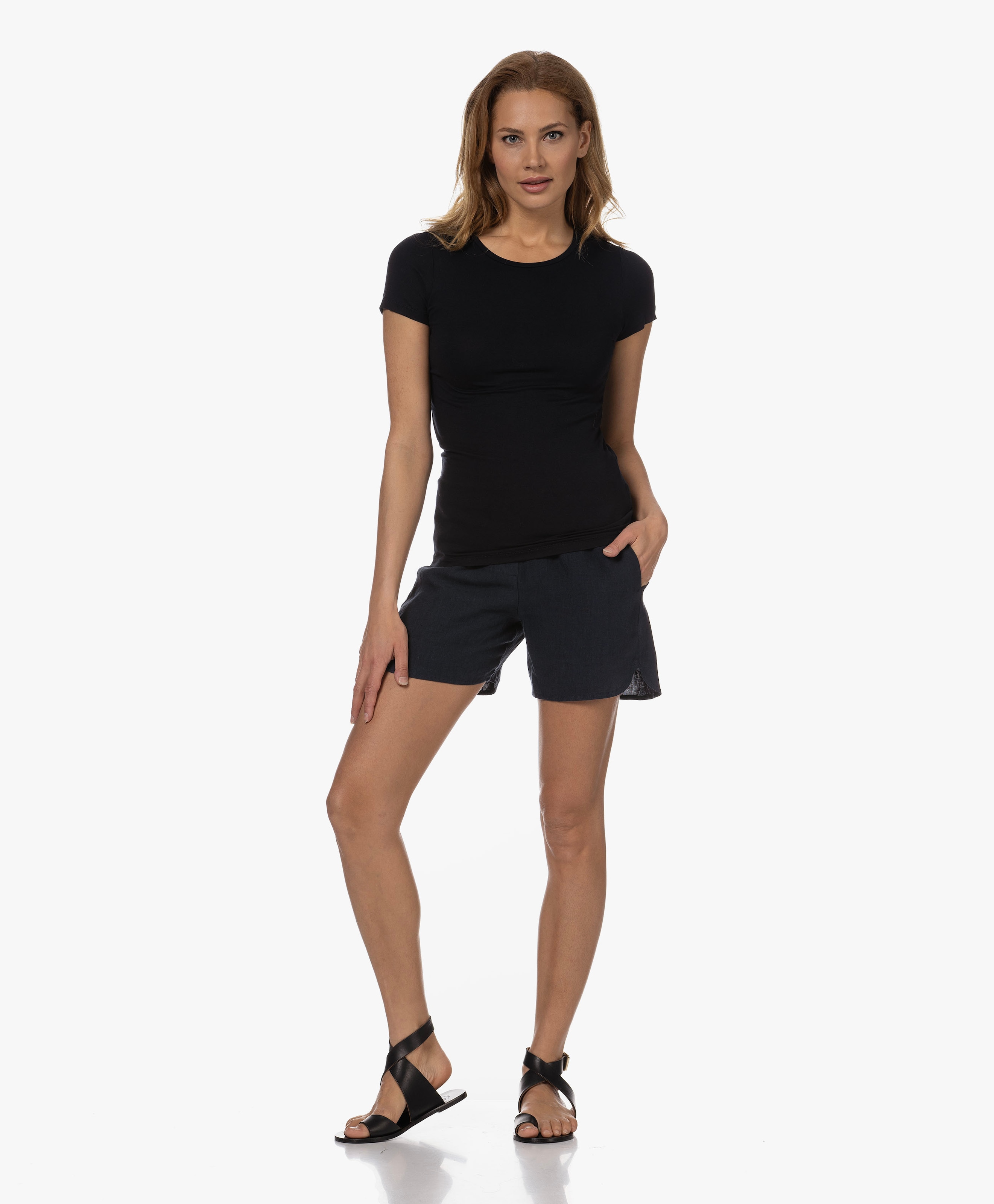 Slim-fit Viscose T-shirt