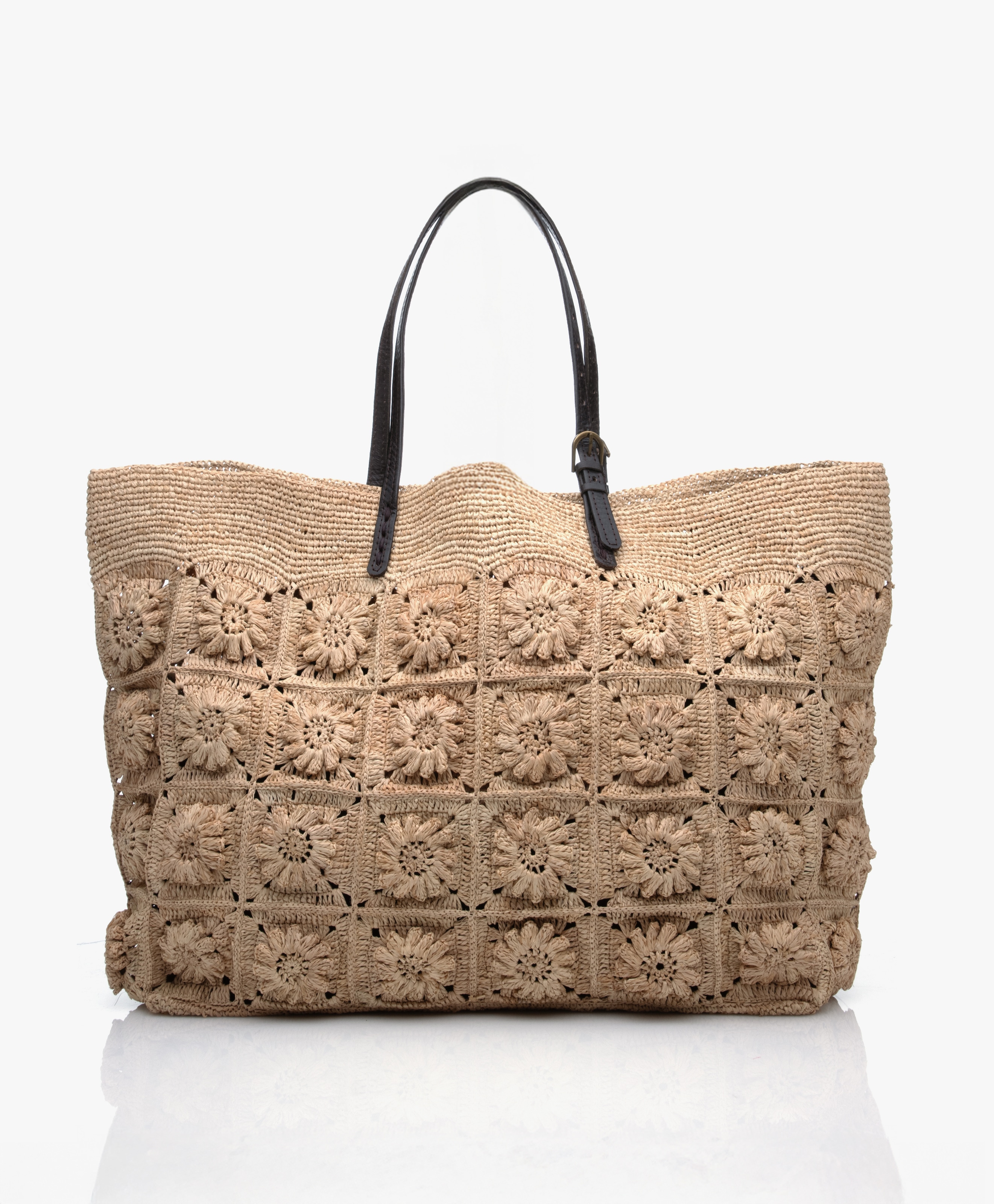 Raffia Malette Karo Tas