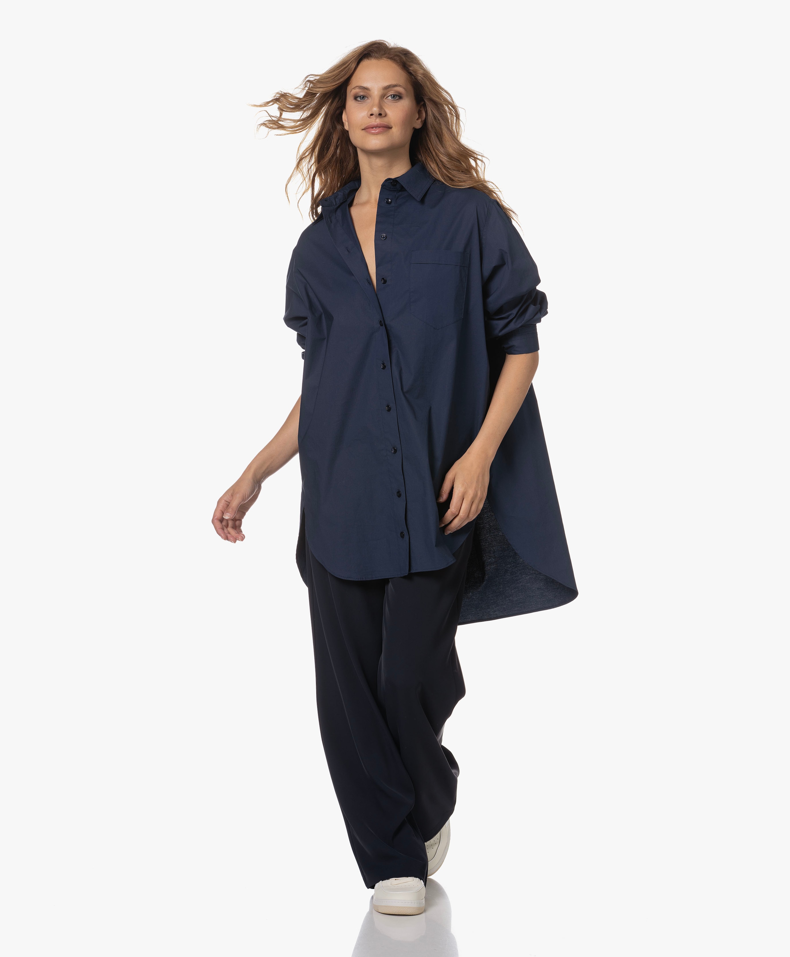 Rayna High-low Overhemdblouse