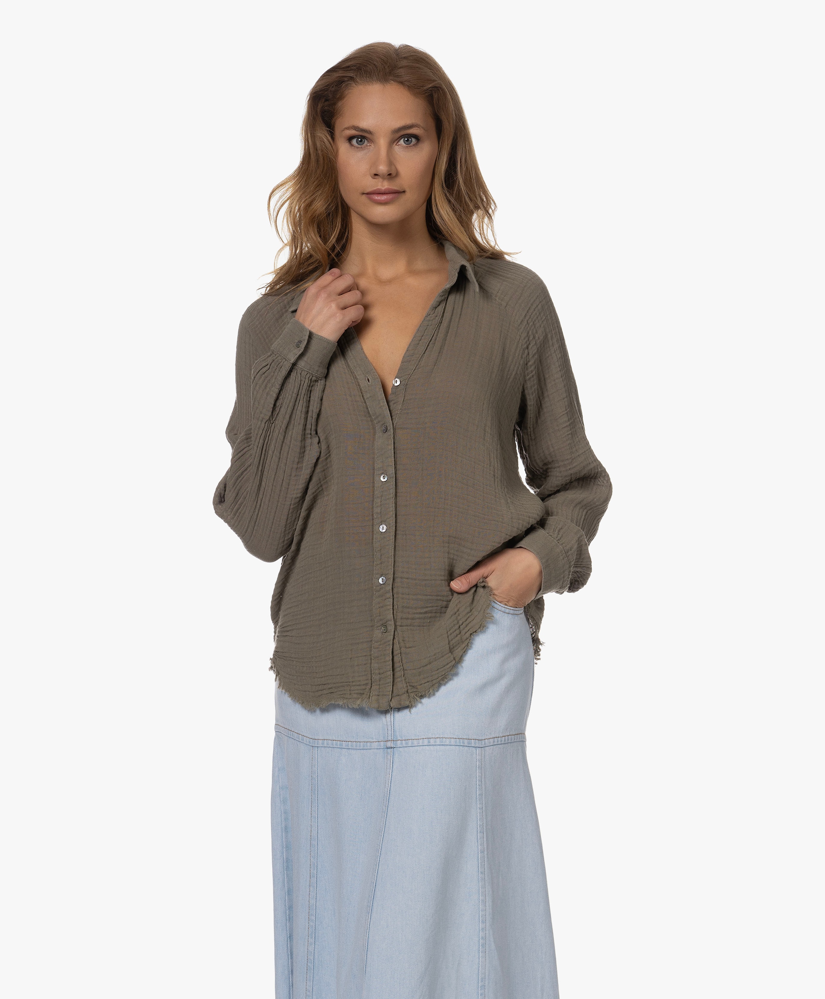 Toni Mousseline Raglan Blouse