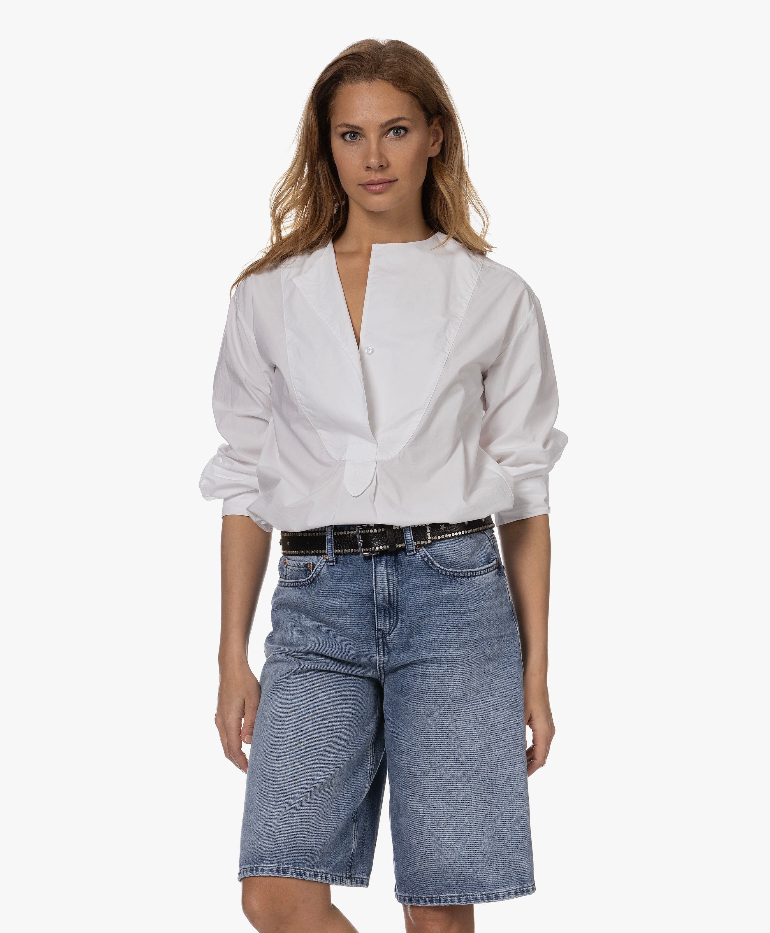 Fayette Poplin Blouse