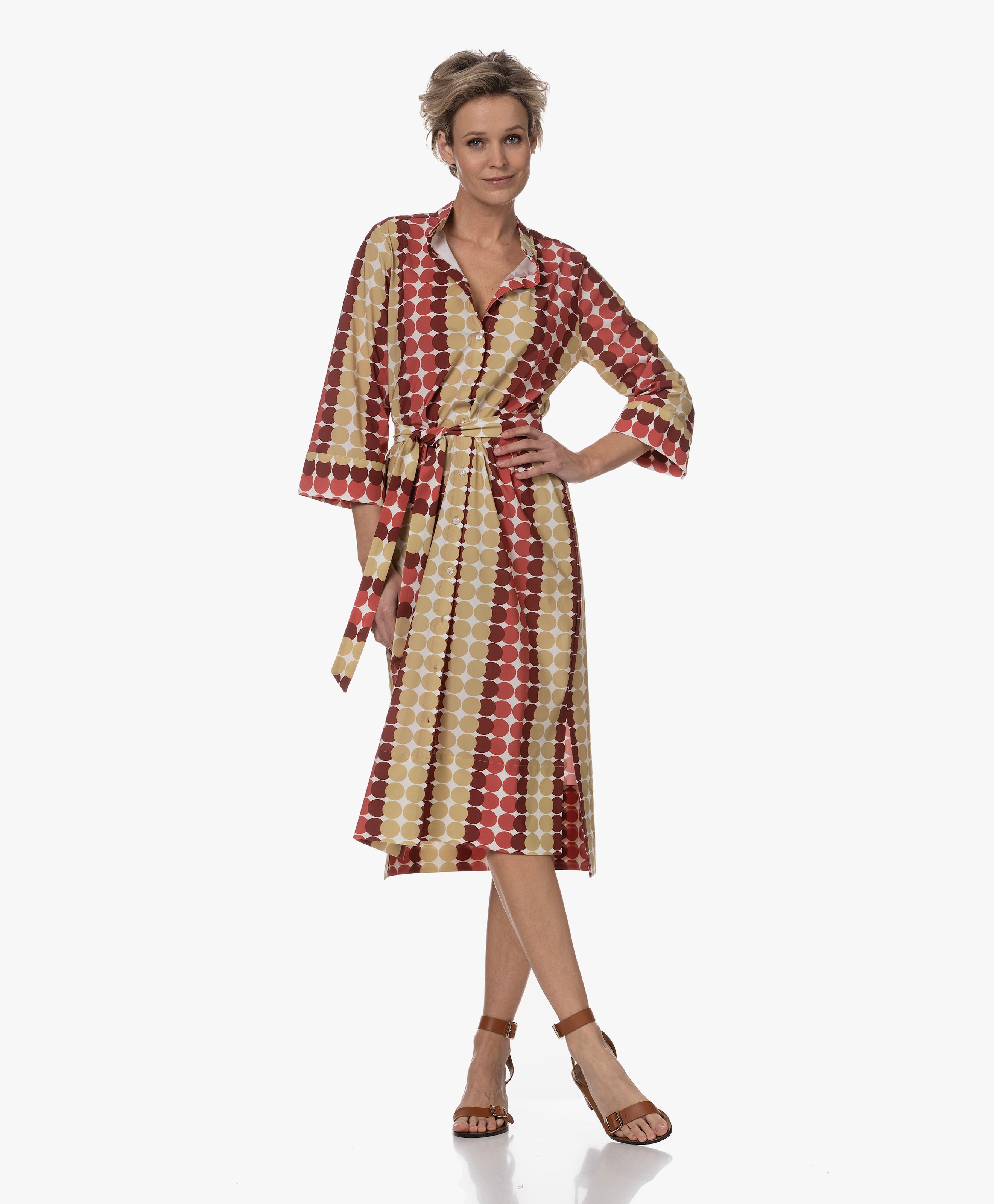 Ichika Print Shirt Dress