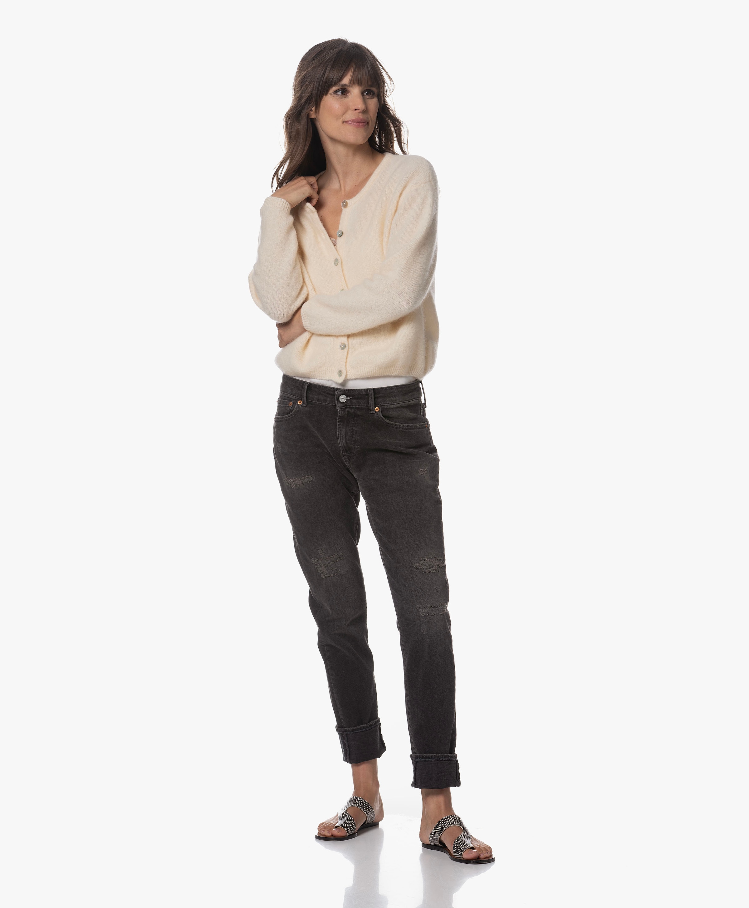 Monroe Girlfriend Tapered Fit Jeans | Denham | PB.nl