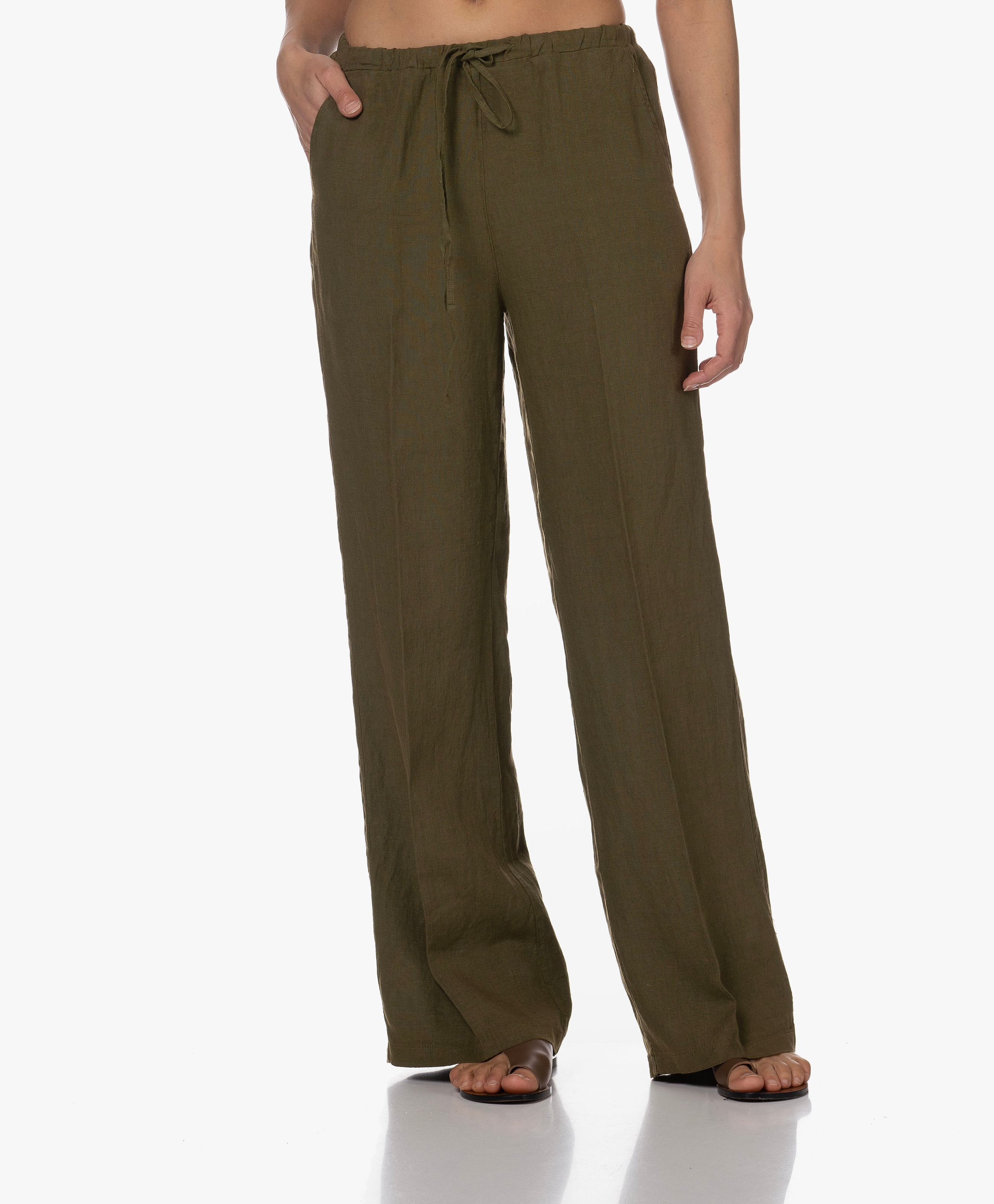 Linnen Pull-on Broek
