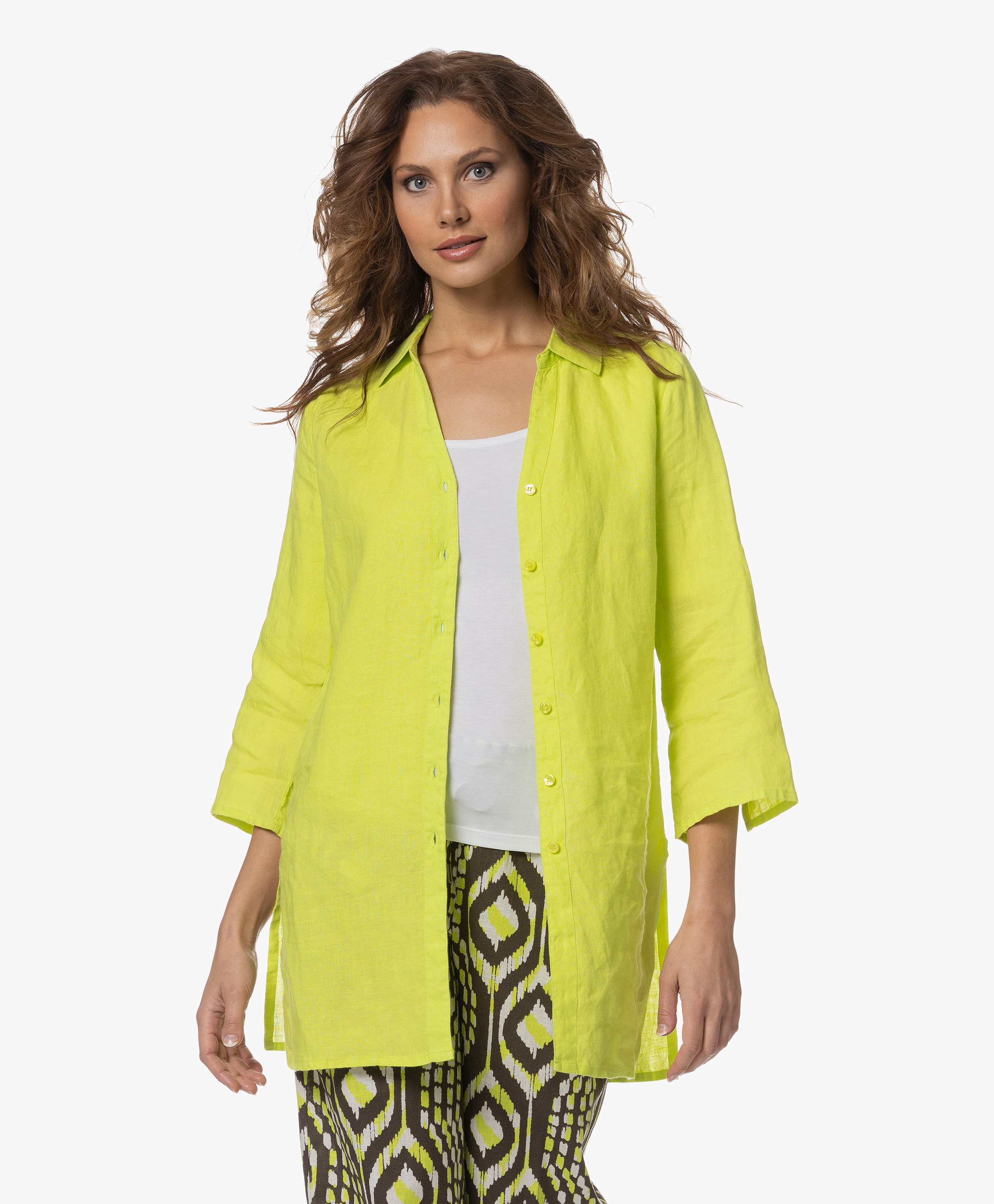 Liza Linnen Overhemdblouse