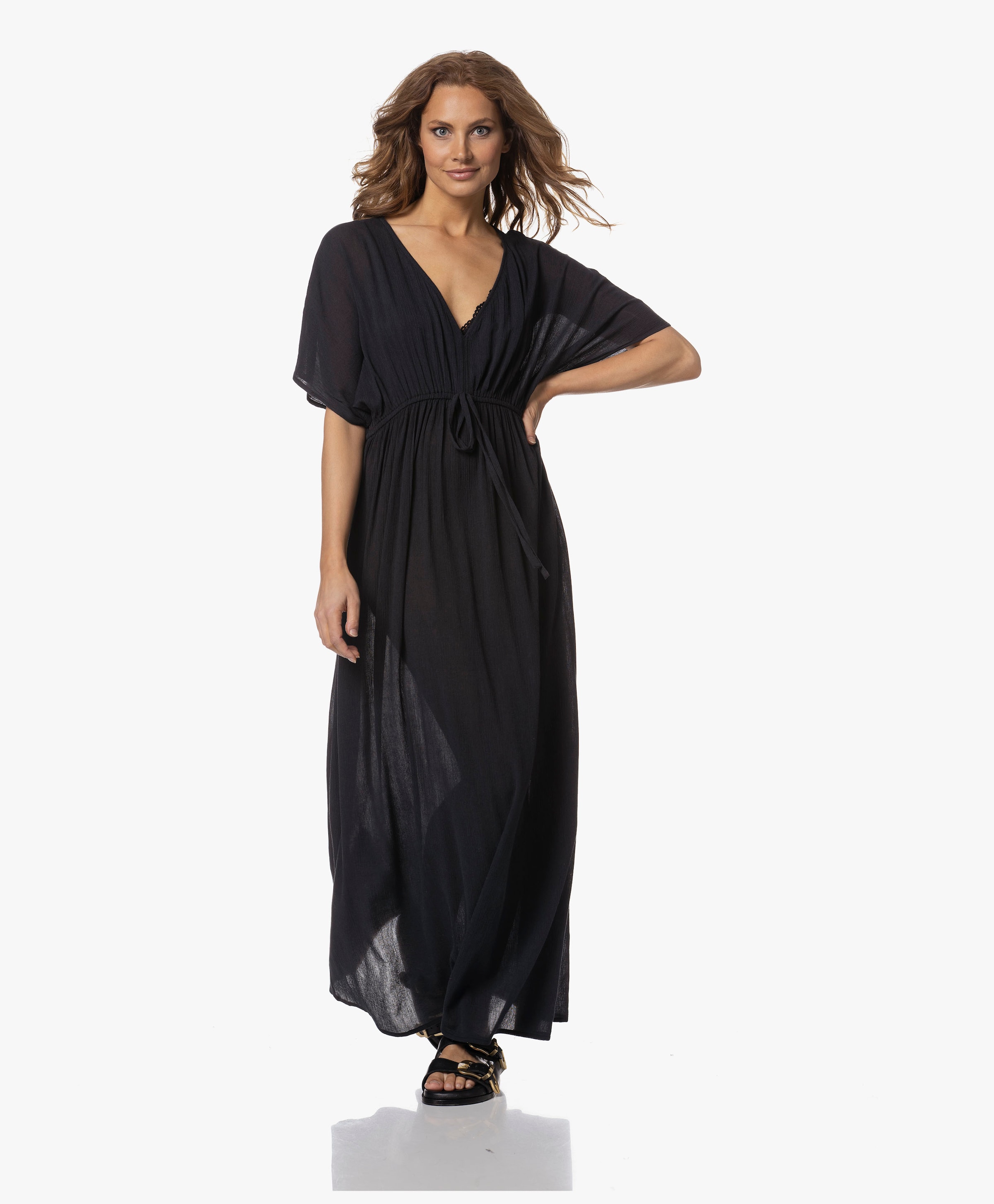 Crinkle maxi dresses best sale